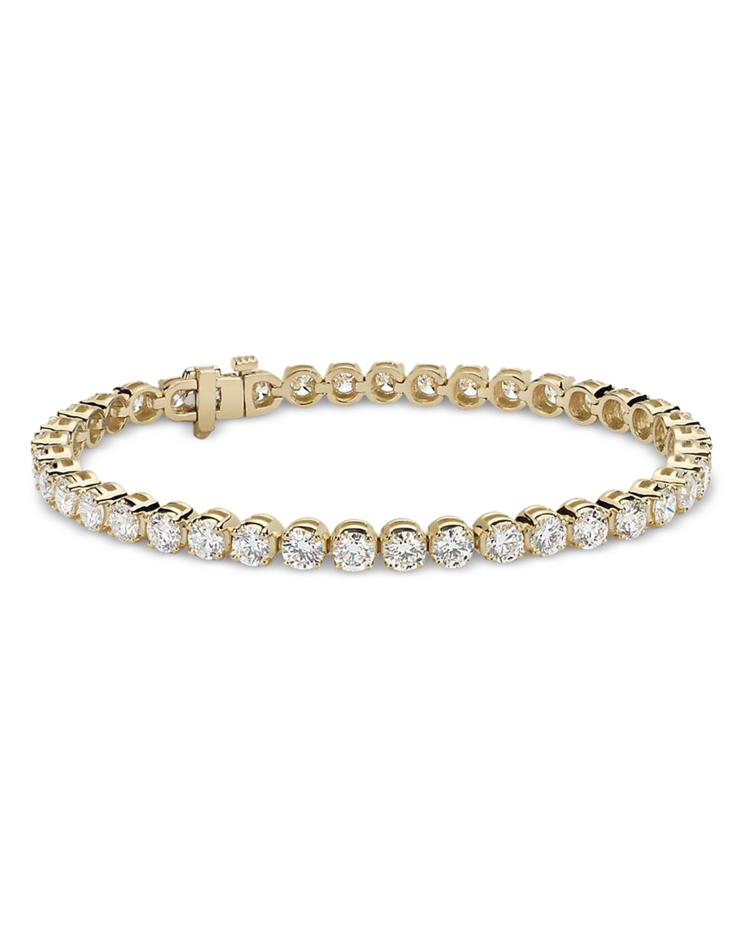 Diamond Tennis Bracelet in 18K Yellow Gold, 10.0 ct. t.w.