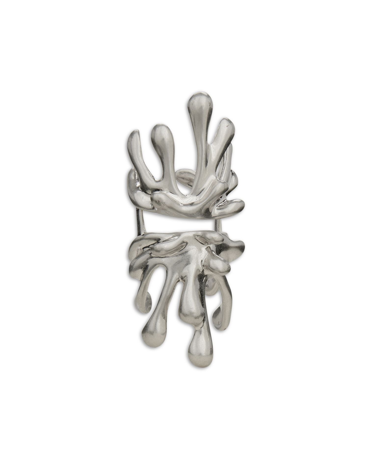 Odeya Sculptural Splash Open Cocktail Ring