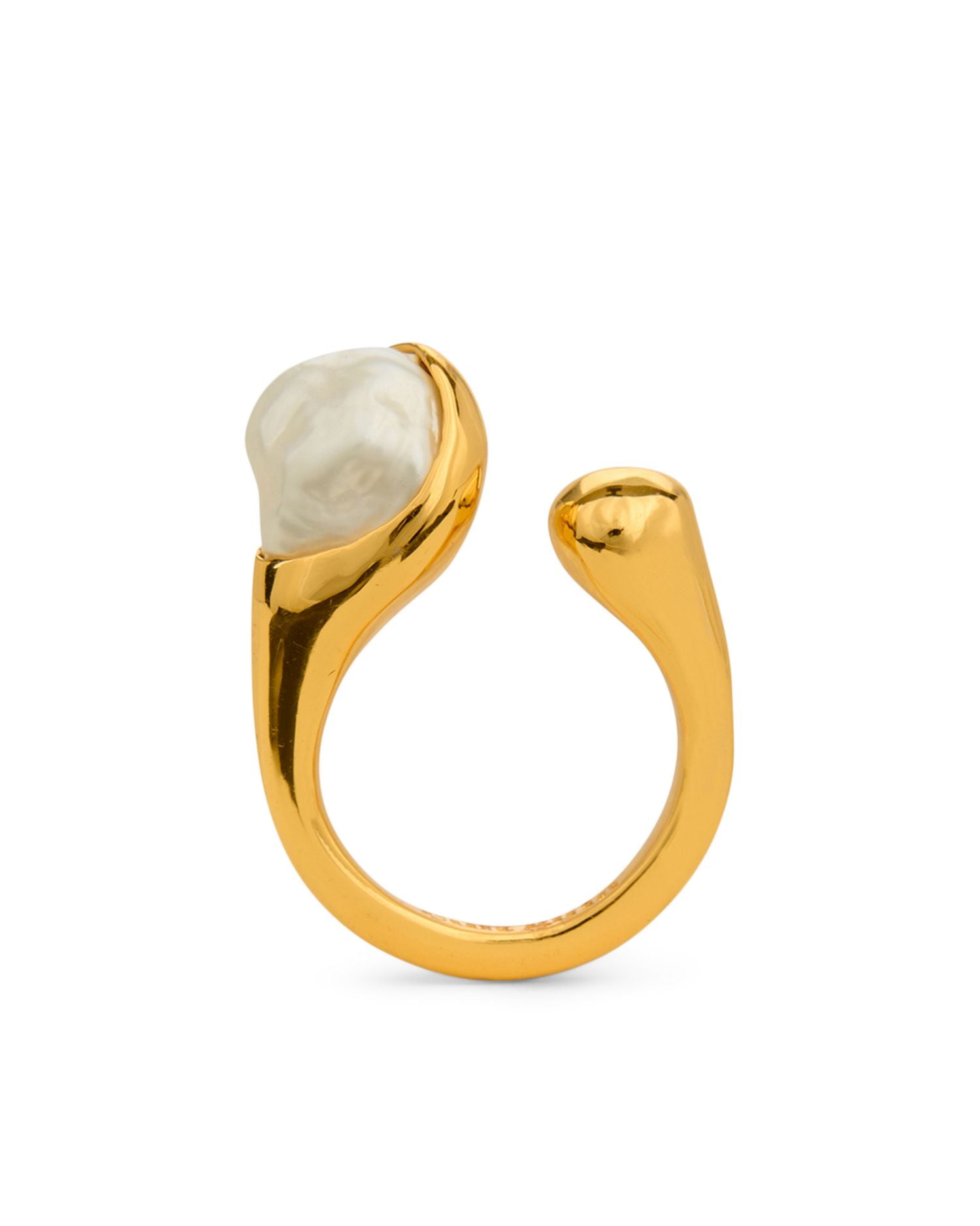 Astrid Imitation Pearl Open Ring