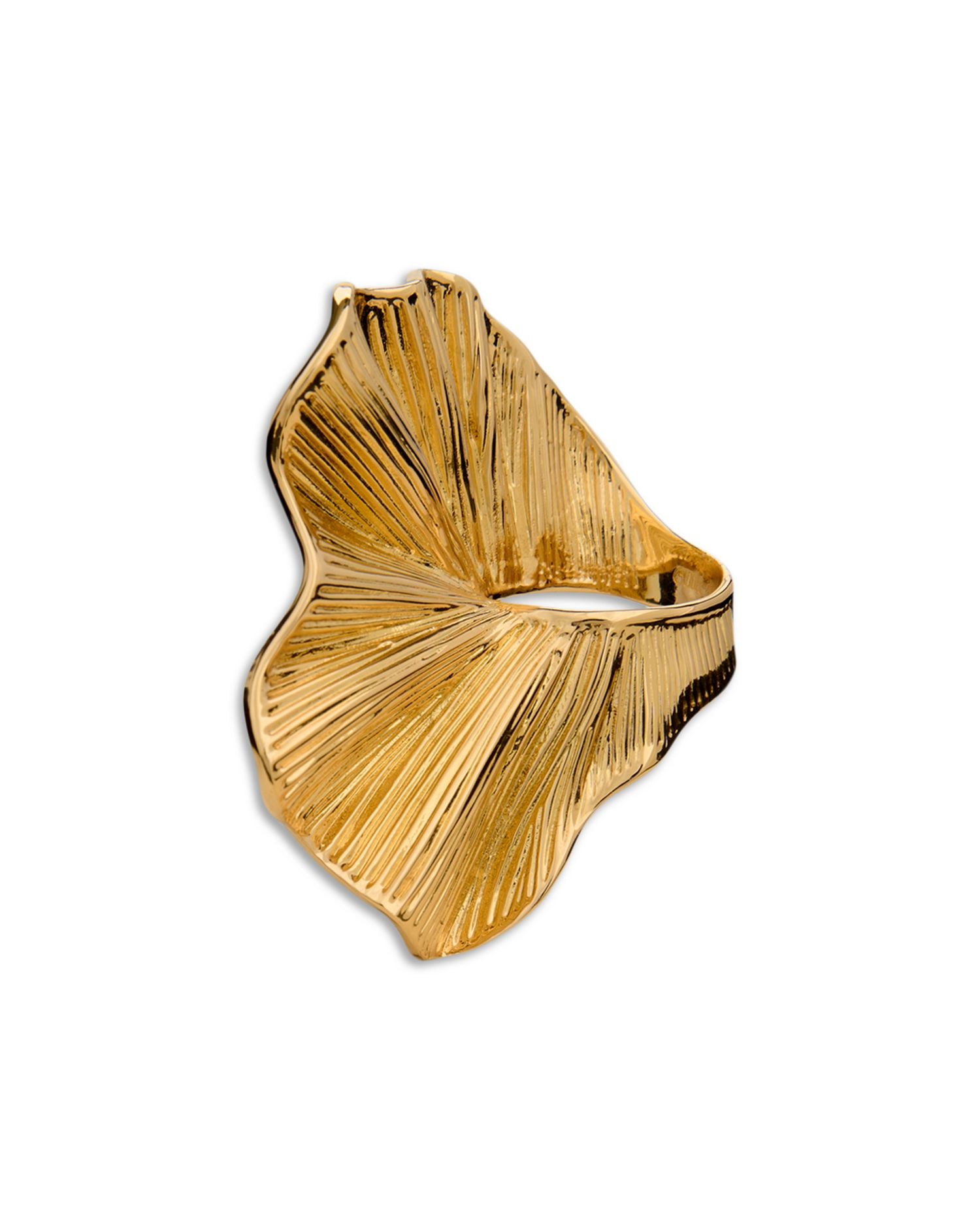 Celeste Textured Wavy Cocktail Ring