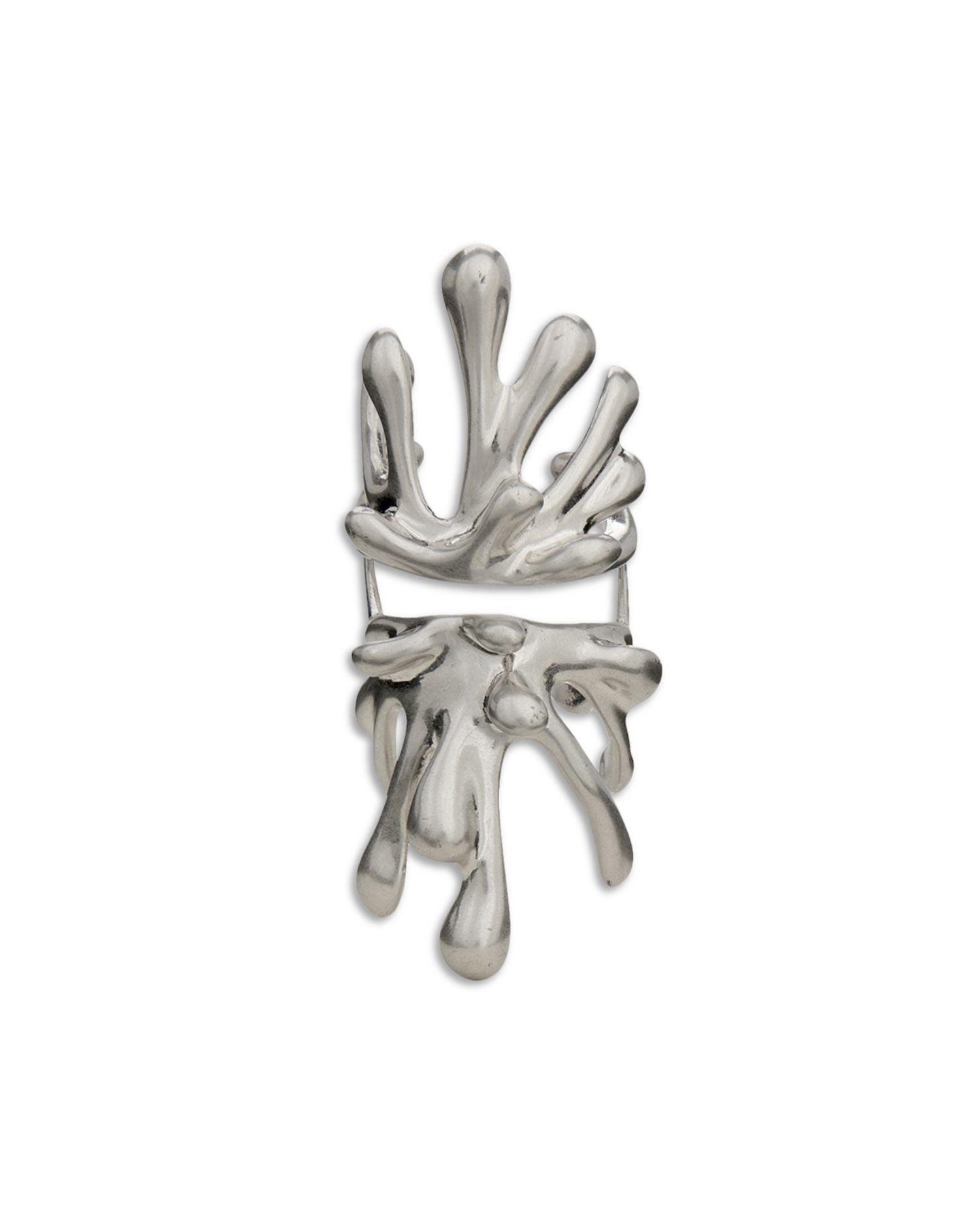 Odeya Sculptural Splash Open Cocktail Ring