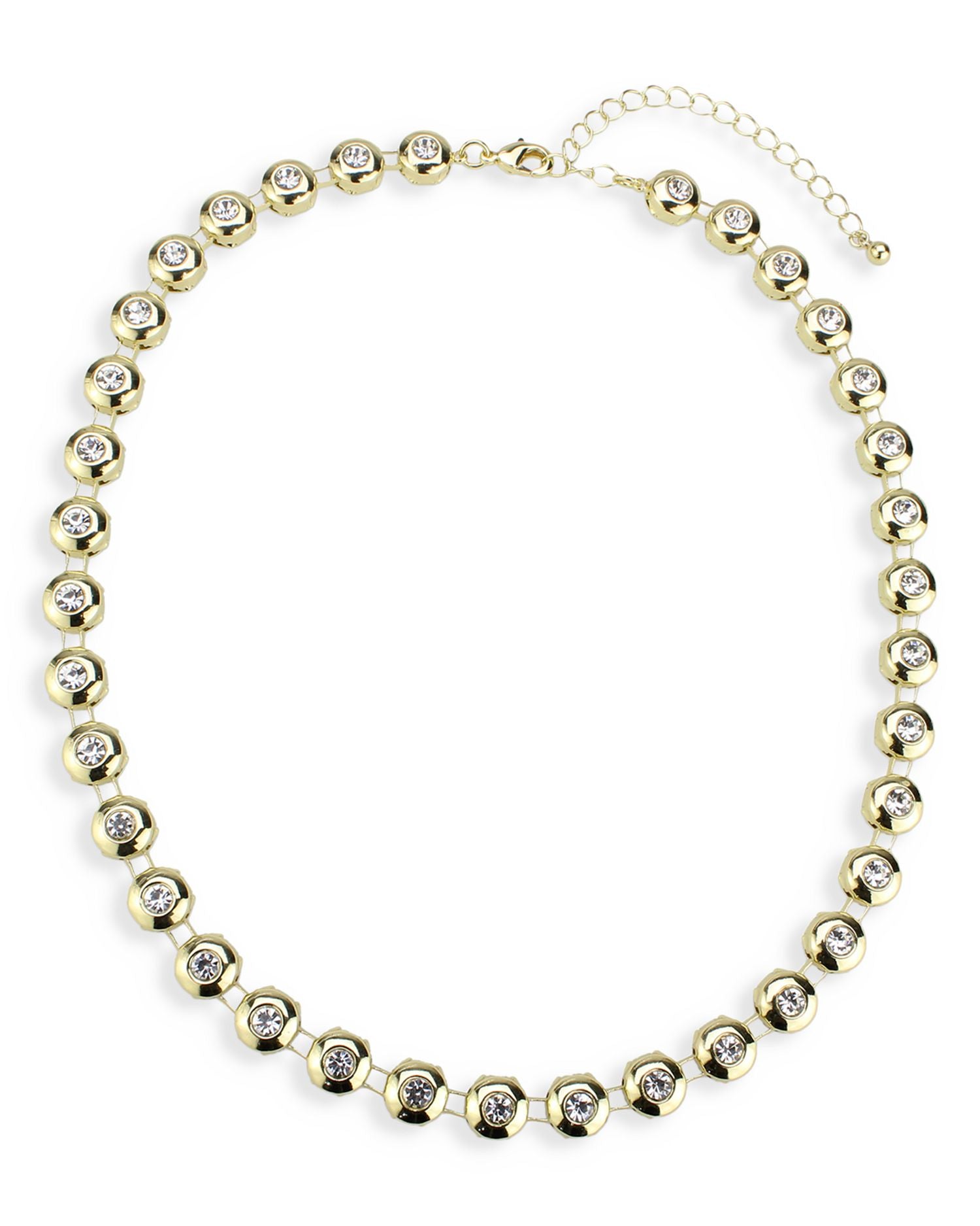 Stone Bead Collar Necklace, 16"-19.5" - Exclusive