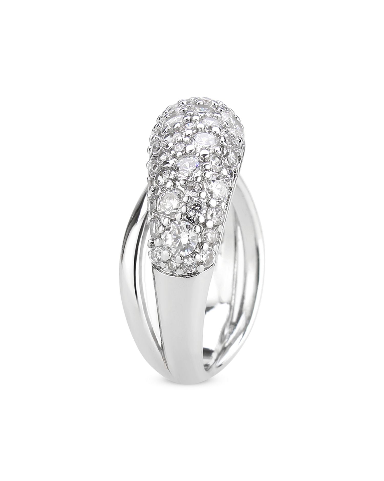 Stone Cluster Band Ring - Exclusive