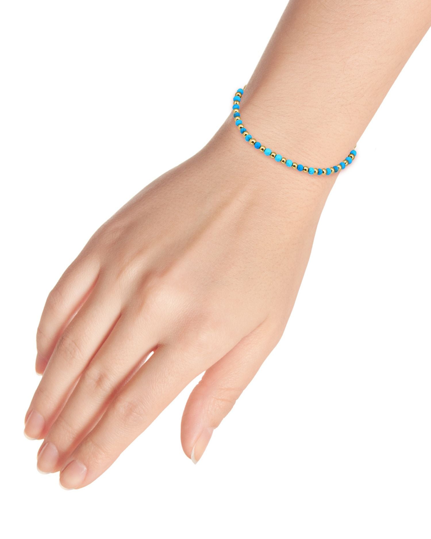 Howlite Chryscolla & Polished Bead Bolo Bracelet - Exclusive