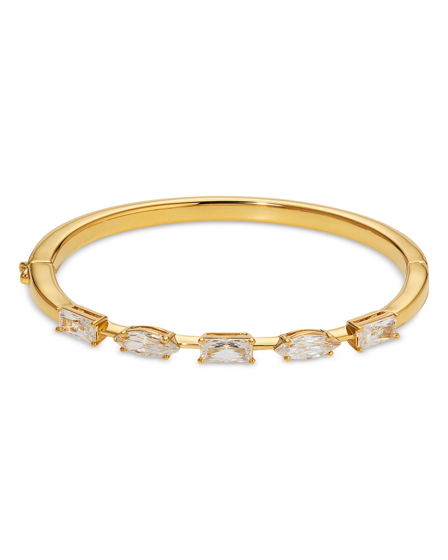 Rare Jewels Cubic Zirconia Bangle Bracelet in 18K Gold Plated