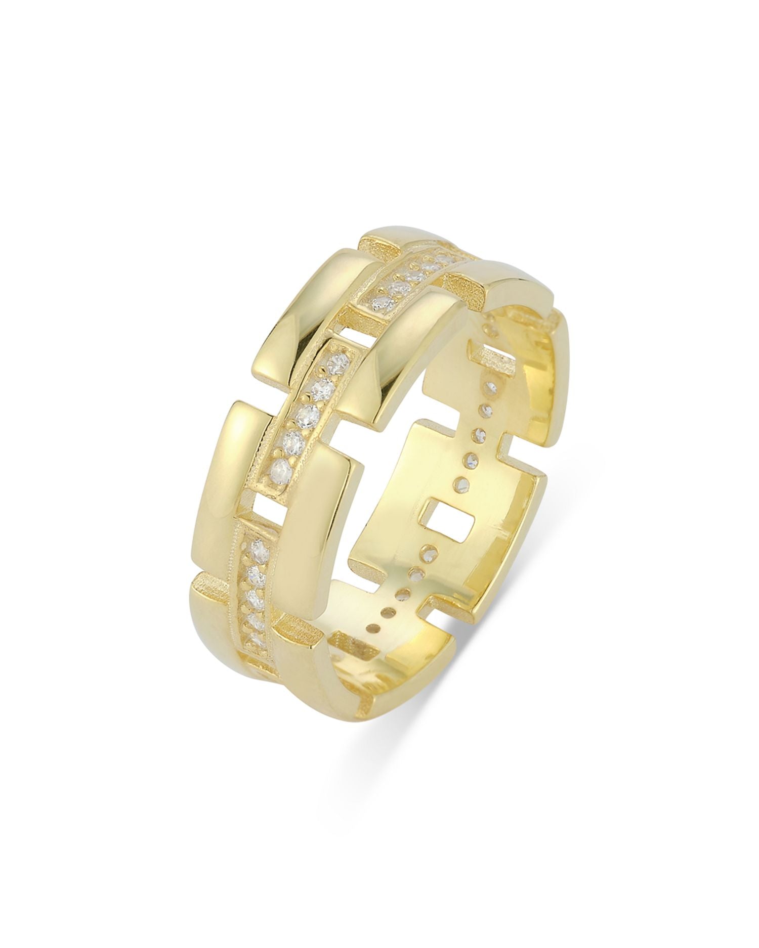 Cubic Zirconia Link Band - Exclusive