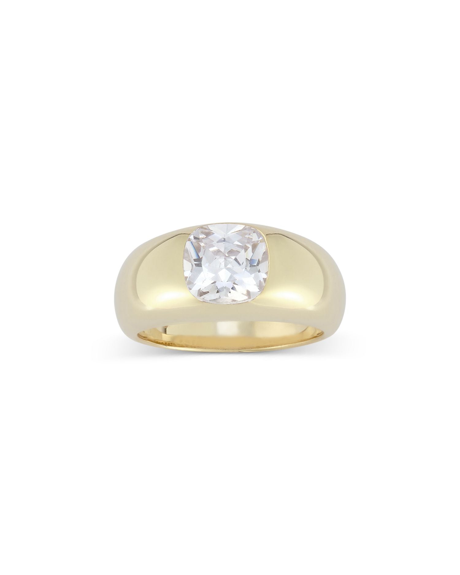 Cubic Zirconia Bold Dome Ring  - Exclusive