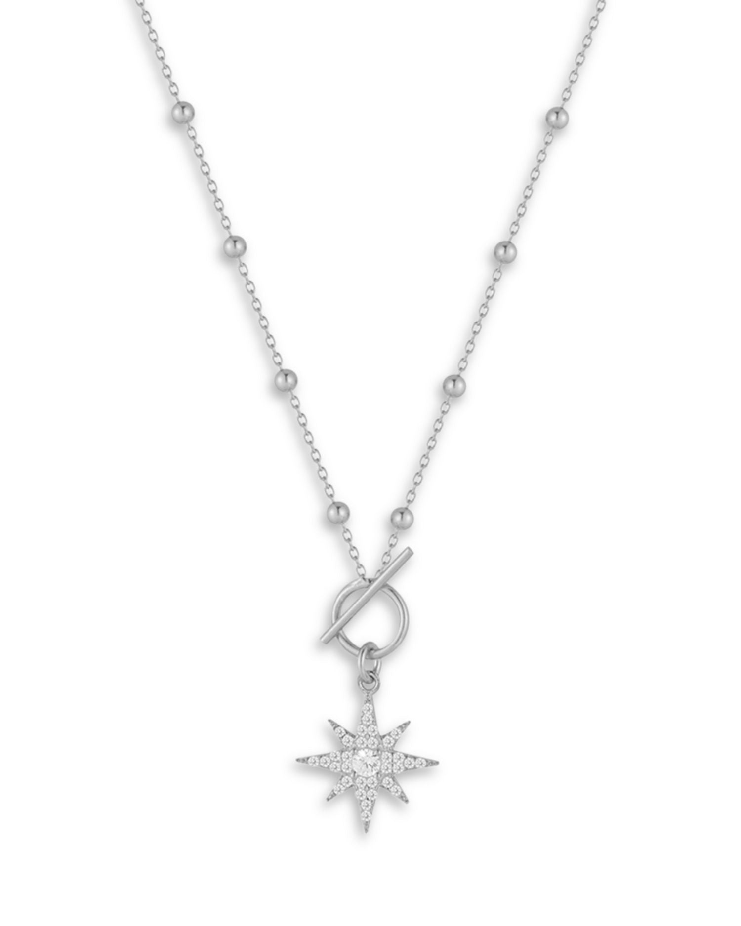 Cubic Zirconia Star Pendant Necklace, 16' - Exclusive