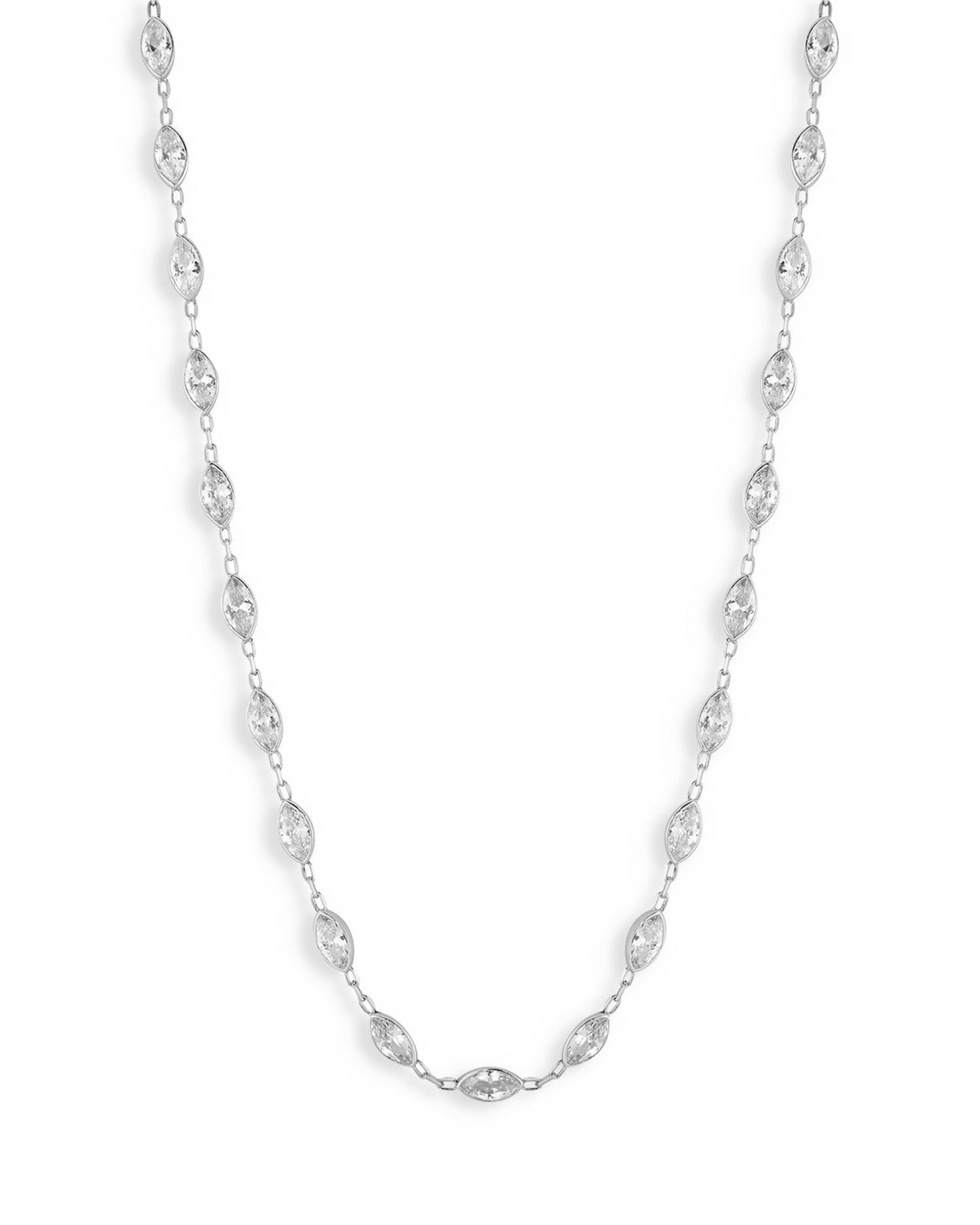 Cubic Zirconia Marquis Choker Necklace, 12-15" - Exclusive