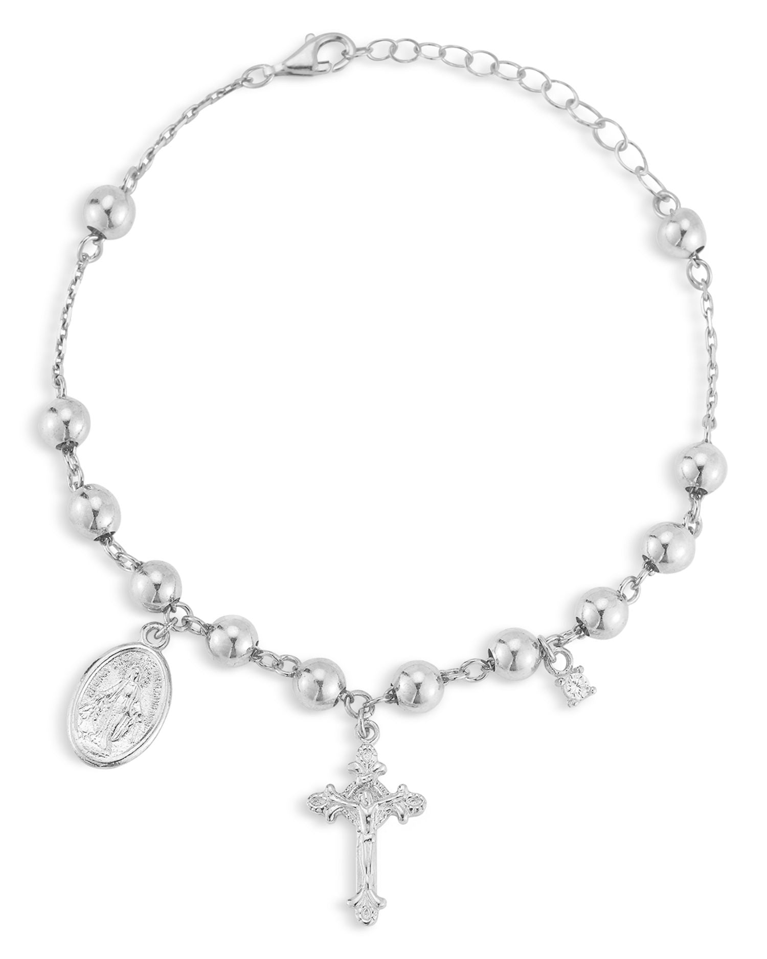 Cubic Zirconia Rosary Bracelet - Exclusive