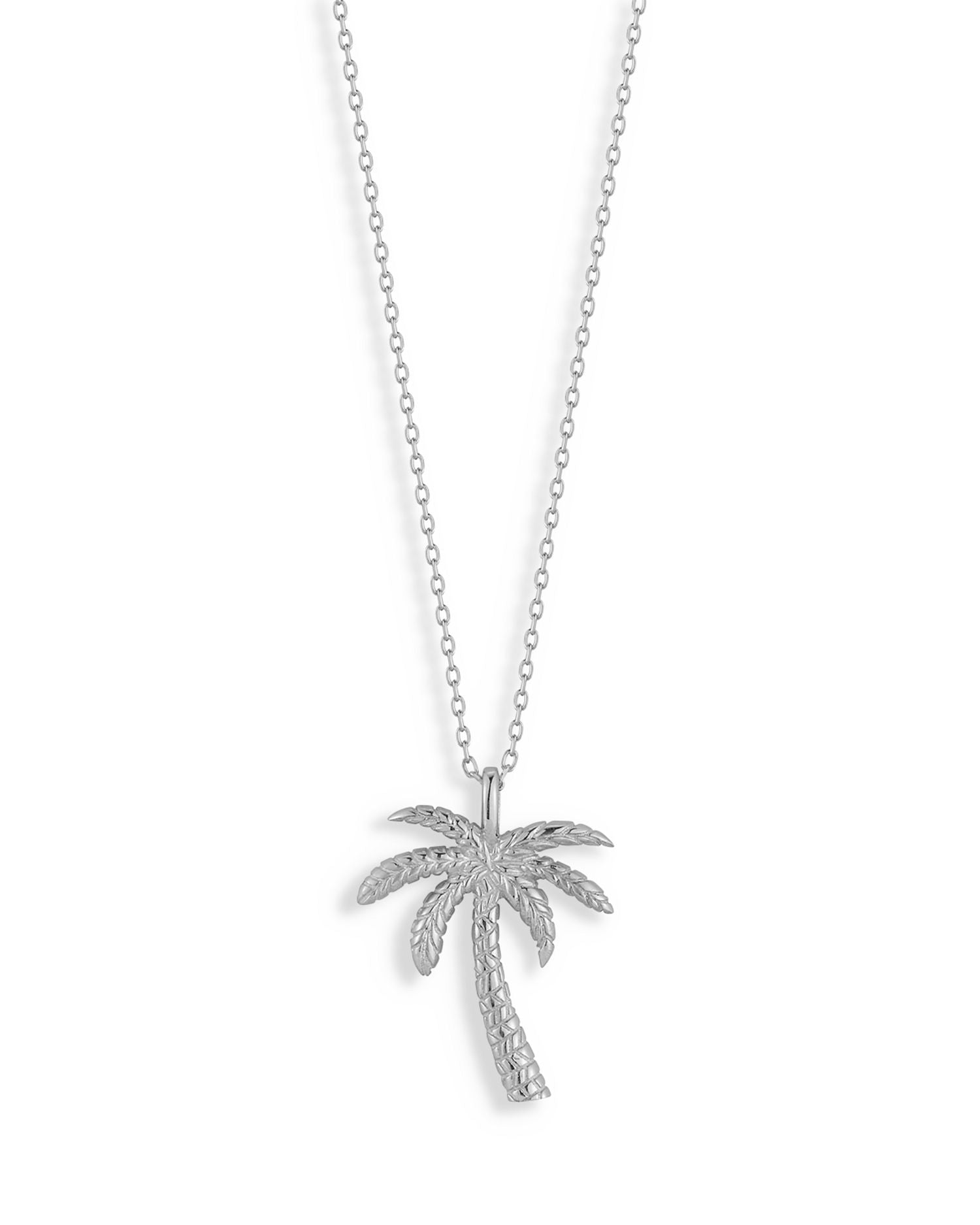 Palm Tree Pendant Necklace, 15'-17' - Exclusive