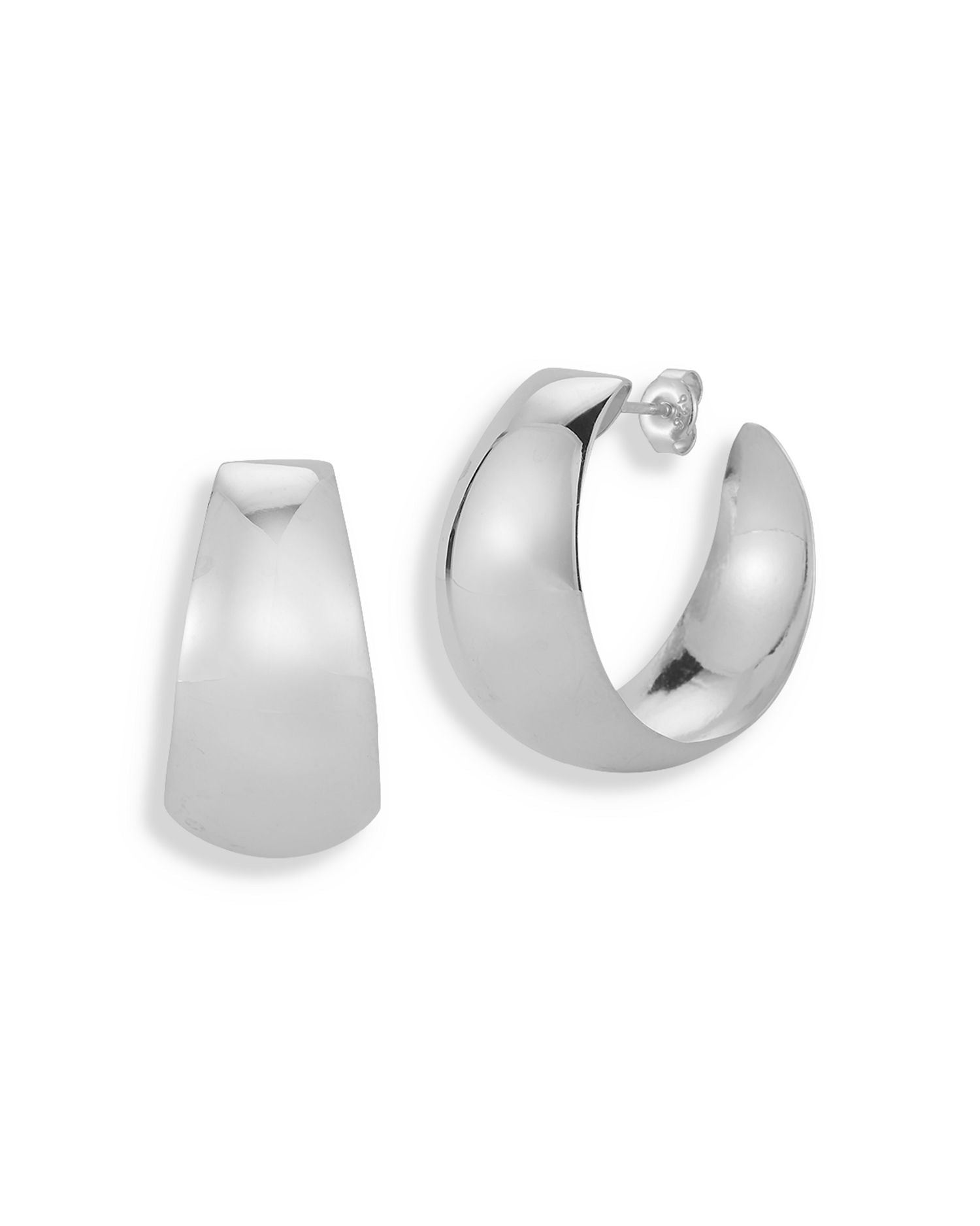 Bold Wide Hoop Earrings - Exclusive