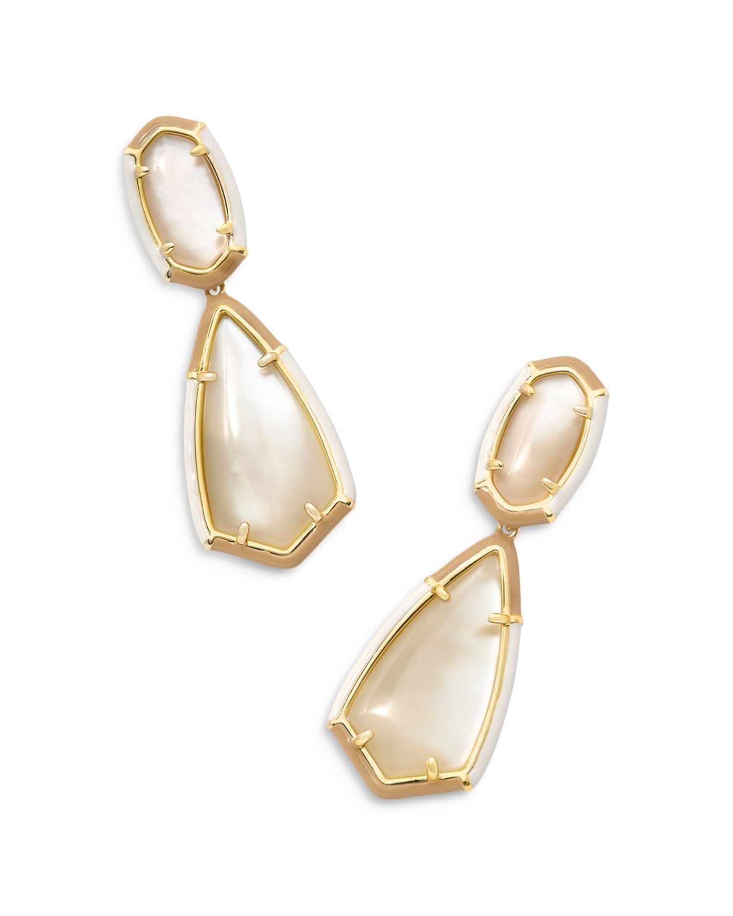 Abbie Mother of Pearl & Enamel Statement Earrings