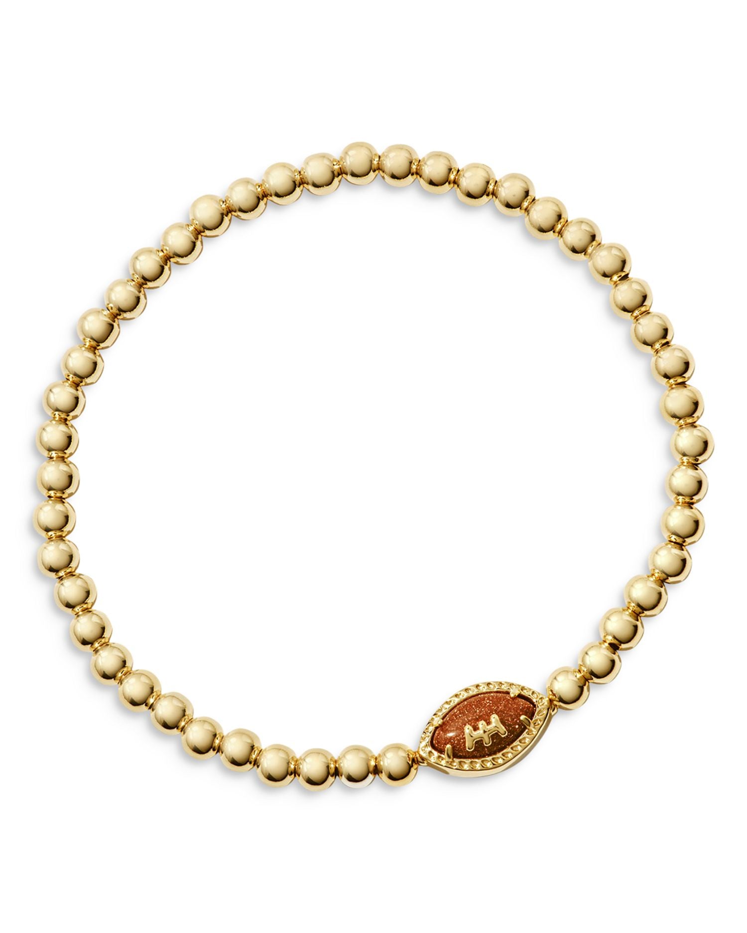 Goldstone Football Stretch Bracelet