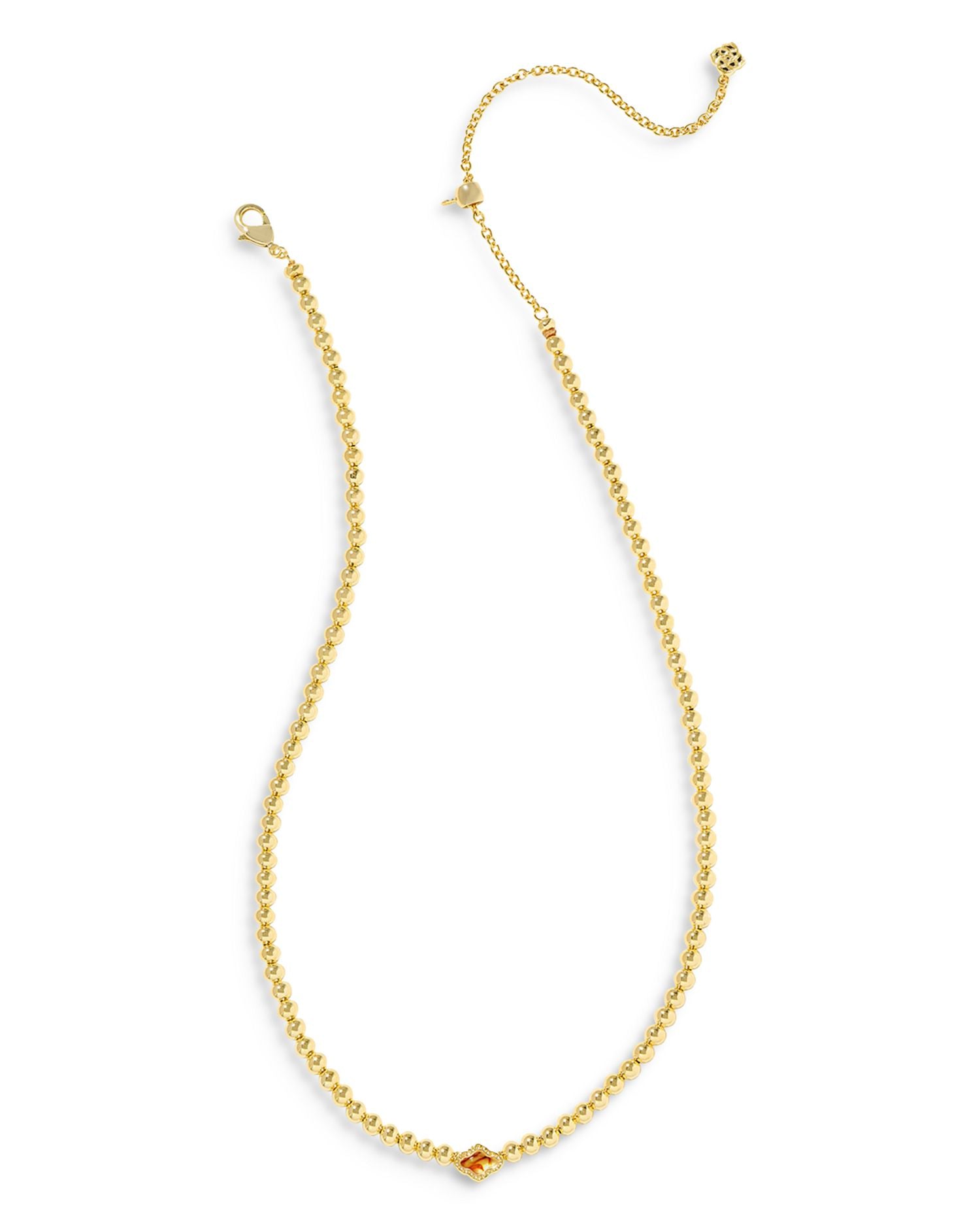 Abbie Mother of Pearl Beaded Choker Necklace, 13.5 - 17.5"