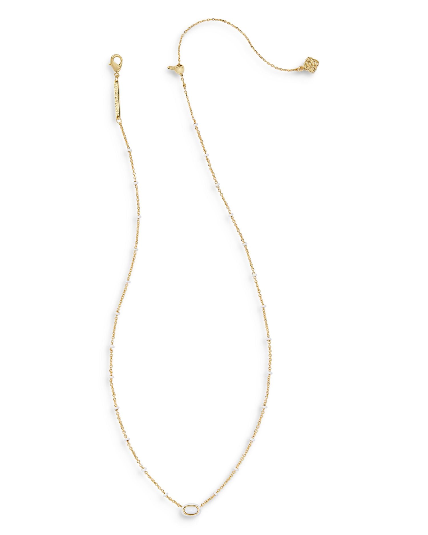 Mini Elisa Adjustable Framed Pendant Necklace, 15'-19'