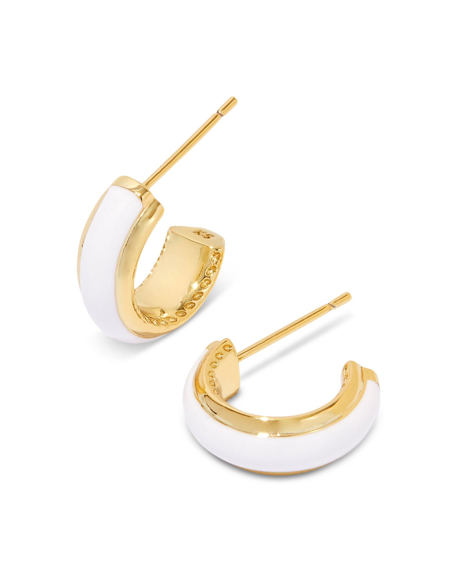 Ainsley Enamel Huggie Hoop Earrings