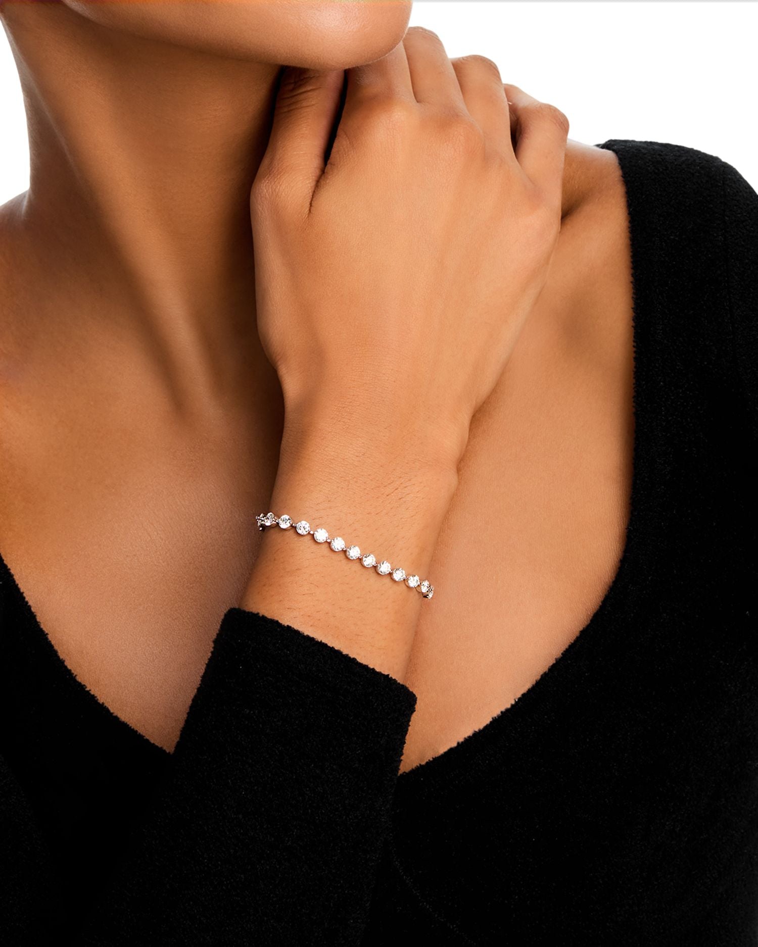 Certified Diamond Tennis Bracelet in 14K White Gold, 7.0 ct. t.w.