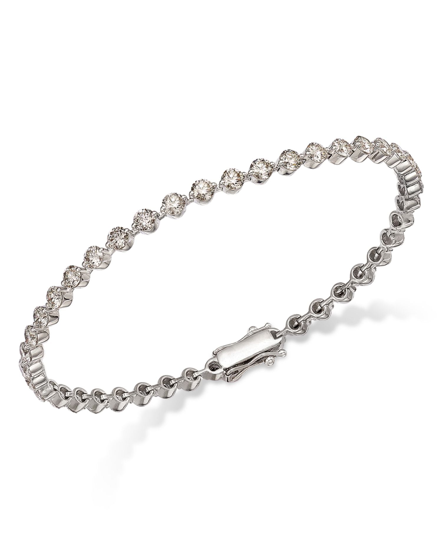 Certified Diamond Tennis Bracelet in 14K White Gold, 5.0 ct. t.w.