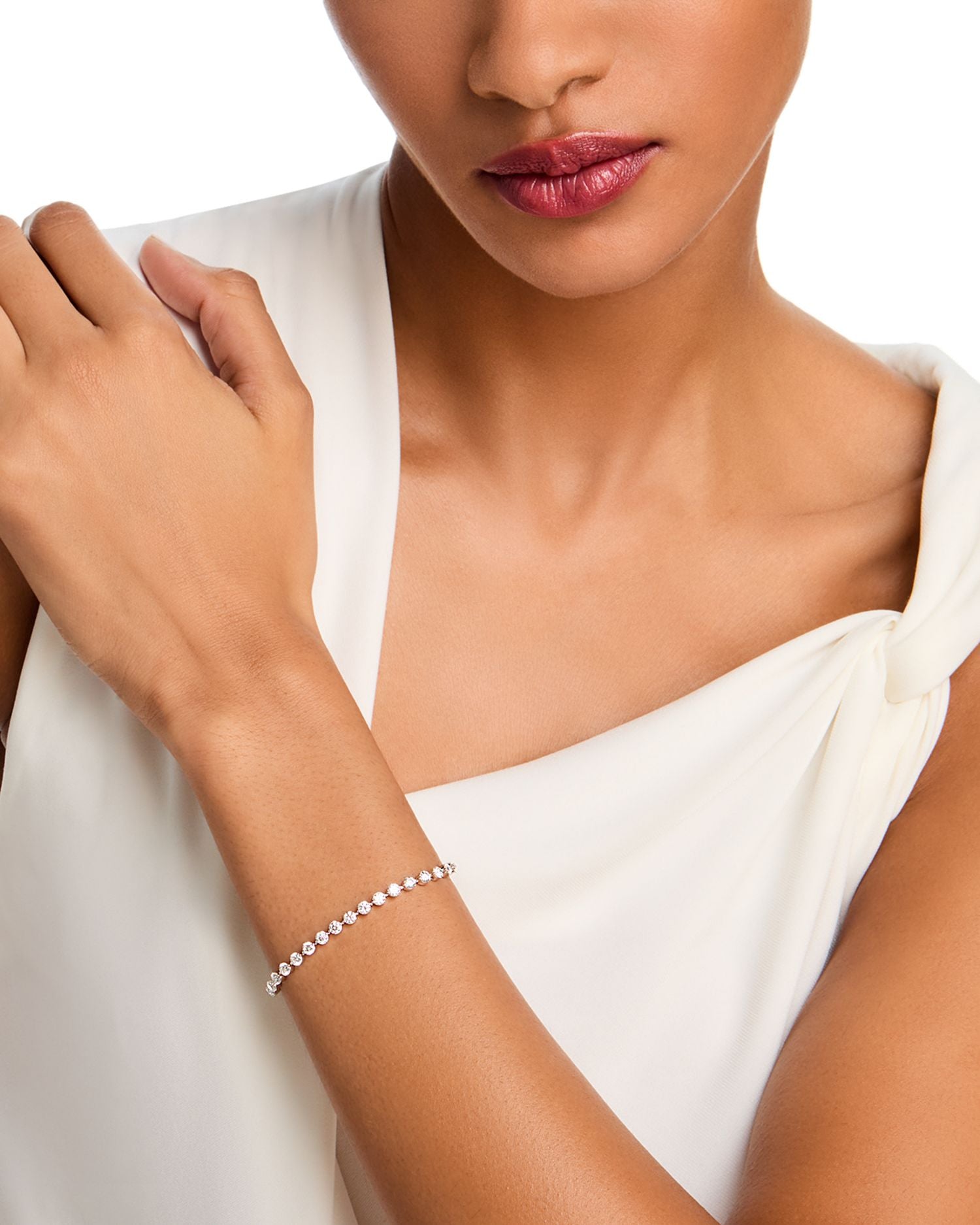 Certified Diamond Tennis Bracelet in 14K White Gold, 5.0 ct. t.w.