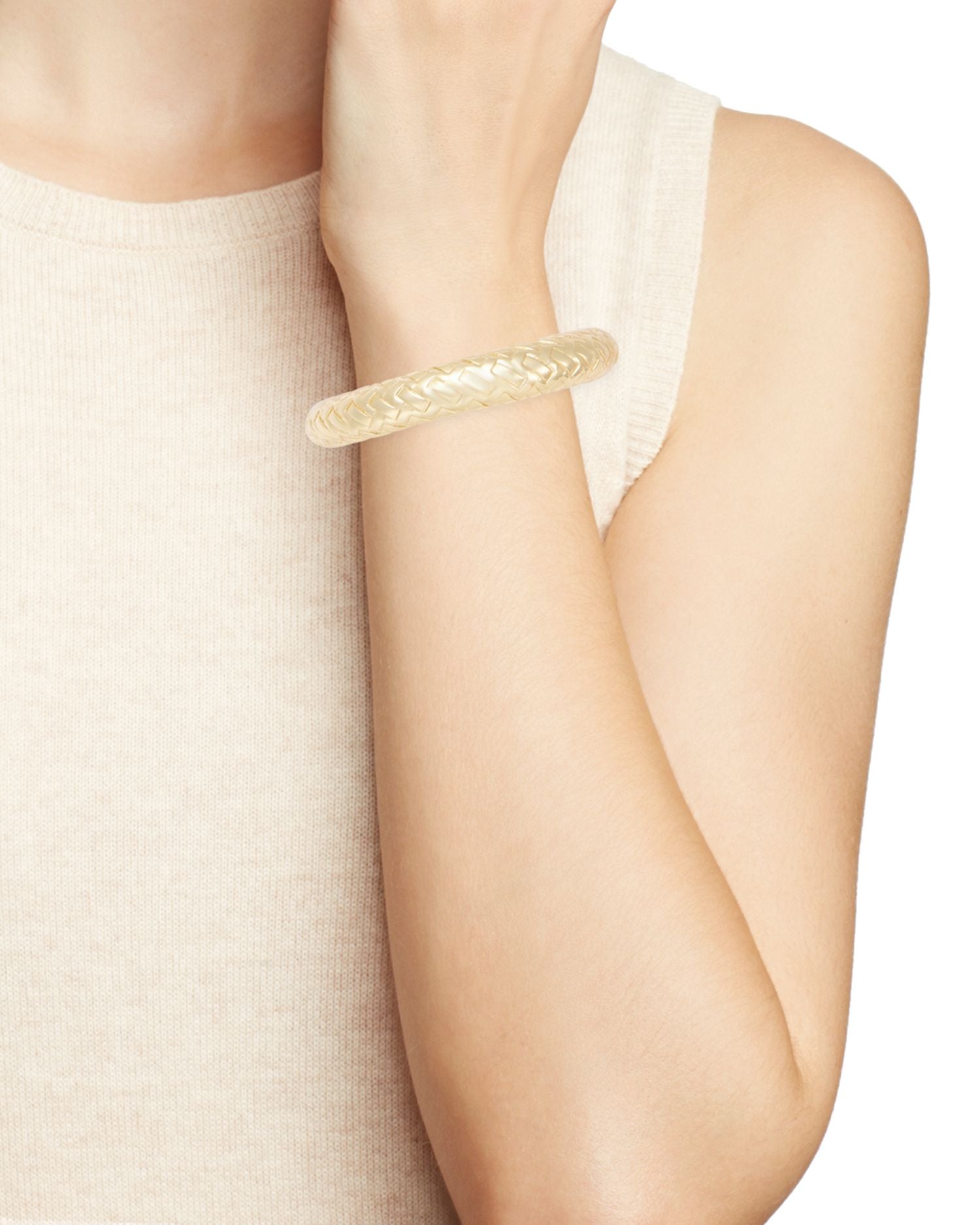 Basket Weave Bangle Bracelet - Exclusive