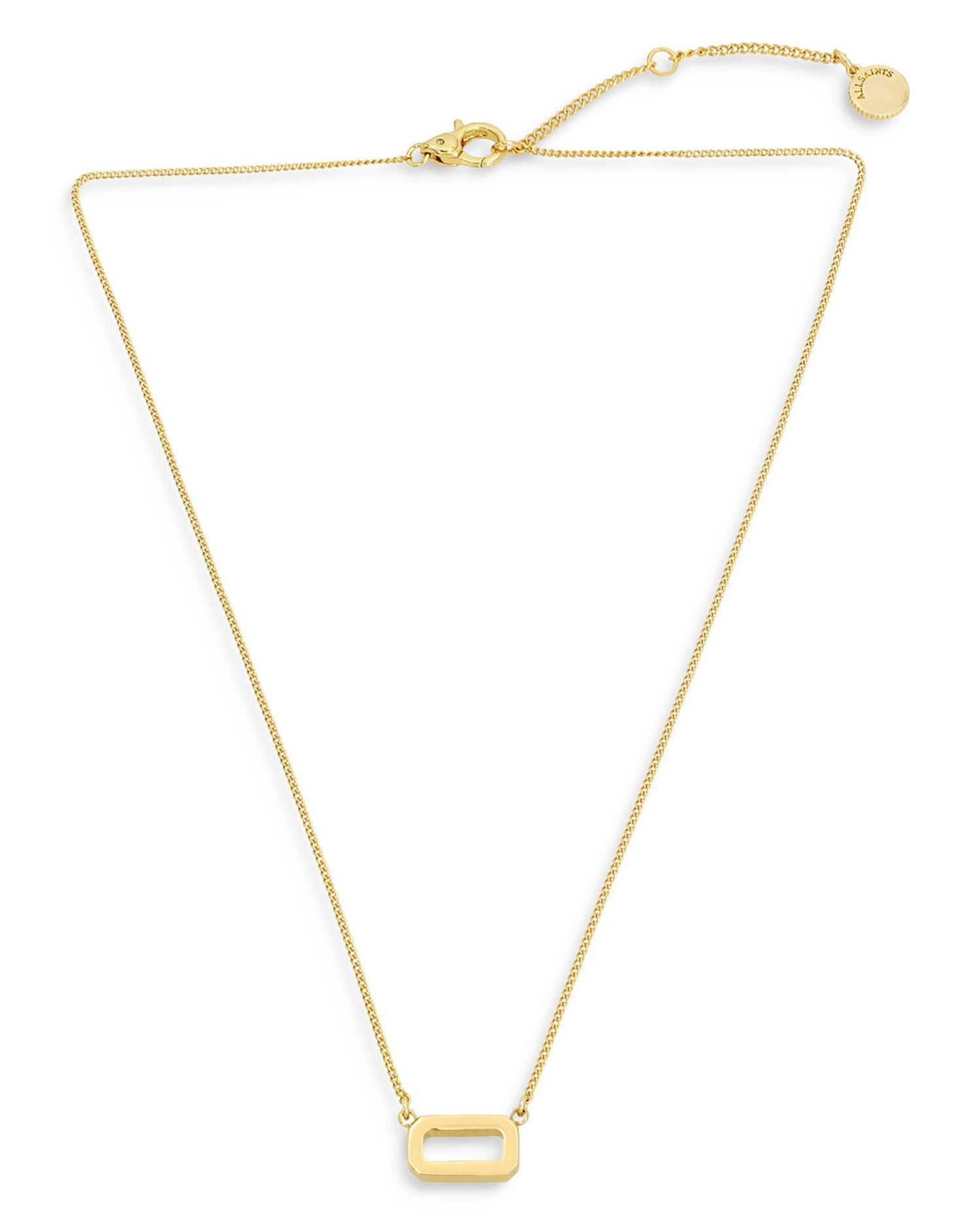 Hexagon Charm Pendant Necklace, 17-19'