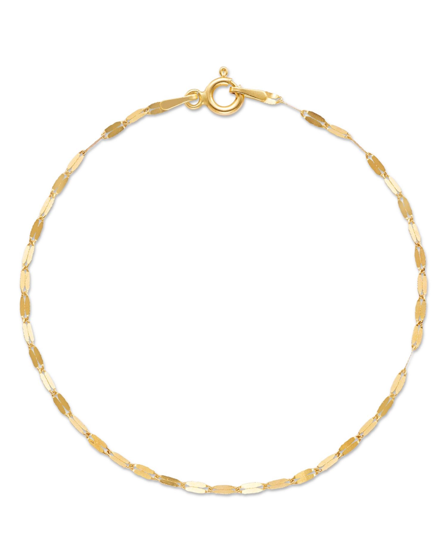 14K Yellow Gold Shimmer Link Bracelet