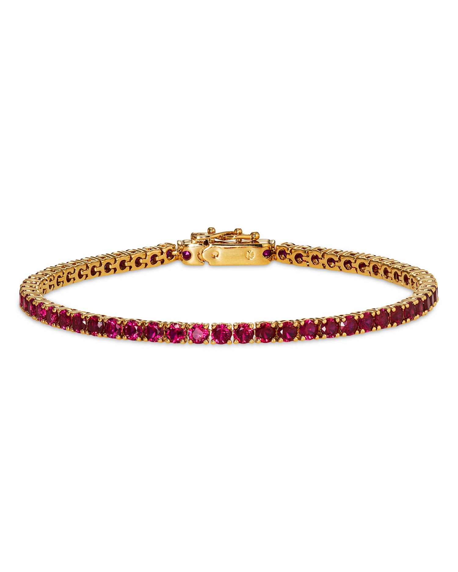 Red Cubic Zirconia Tennis Bracelet