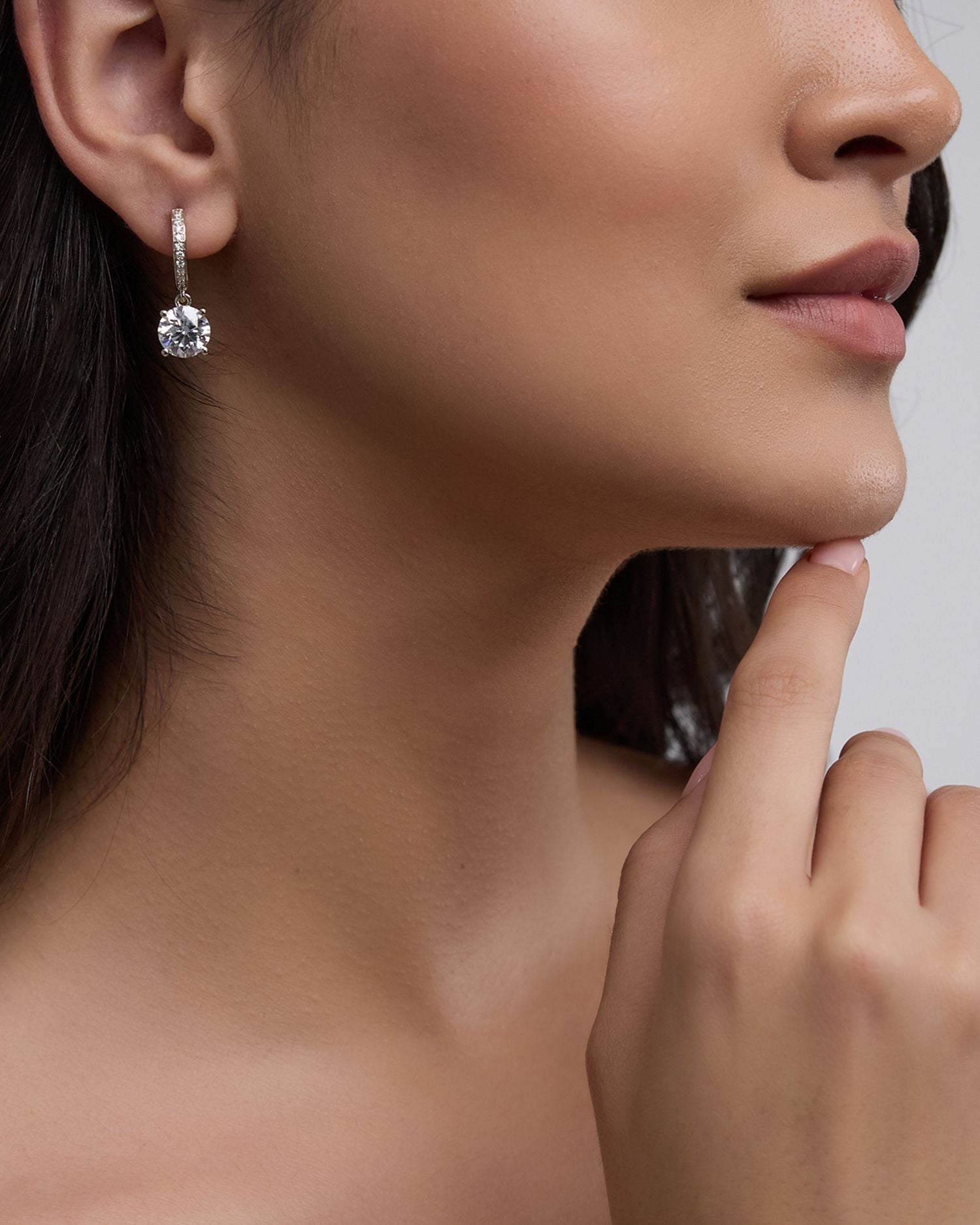 Certified Lab Grown Diamond Drop Earrings in 18K White Gold, 5.20 ct. t.w.