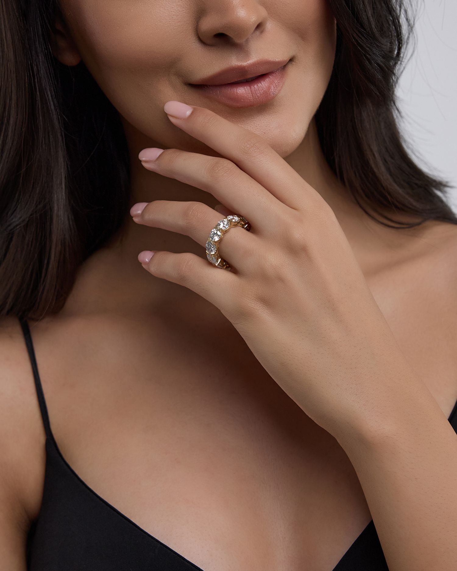 Certified Lab Grown Diamond Eternity Band in 18K Yellow Gold, 10.05 ct. t.w.