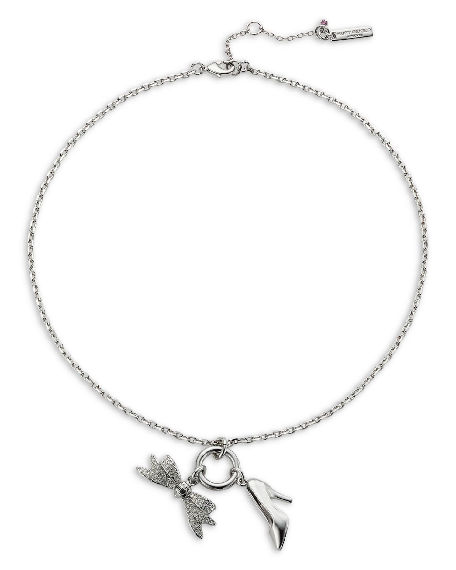 Signature Eagle Bow & Shoe Pendant Necklace, 16'-18'