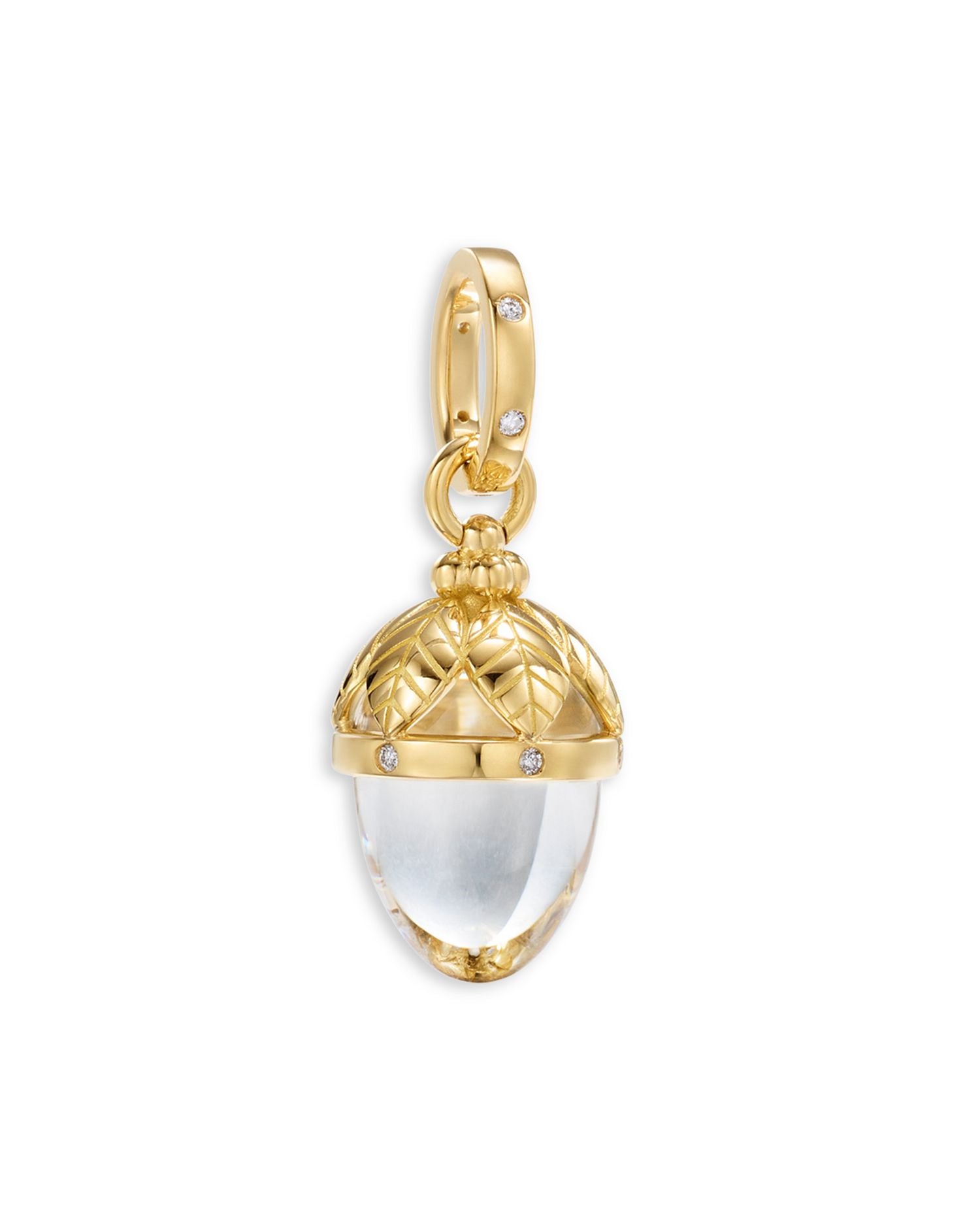 18K Yellow Gold Crystal & Diamond Arcadia Amulet Pendant
