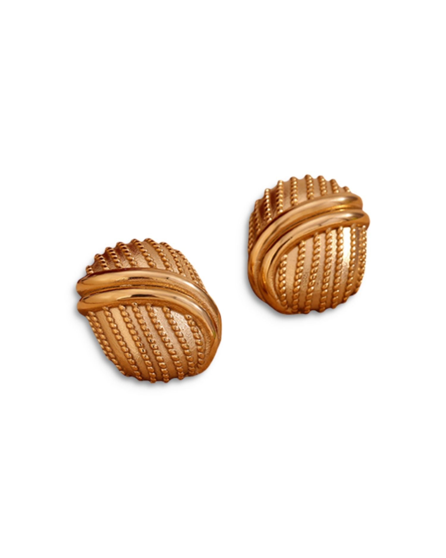Shield Stud Earrings - Exclusive