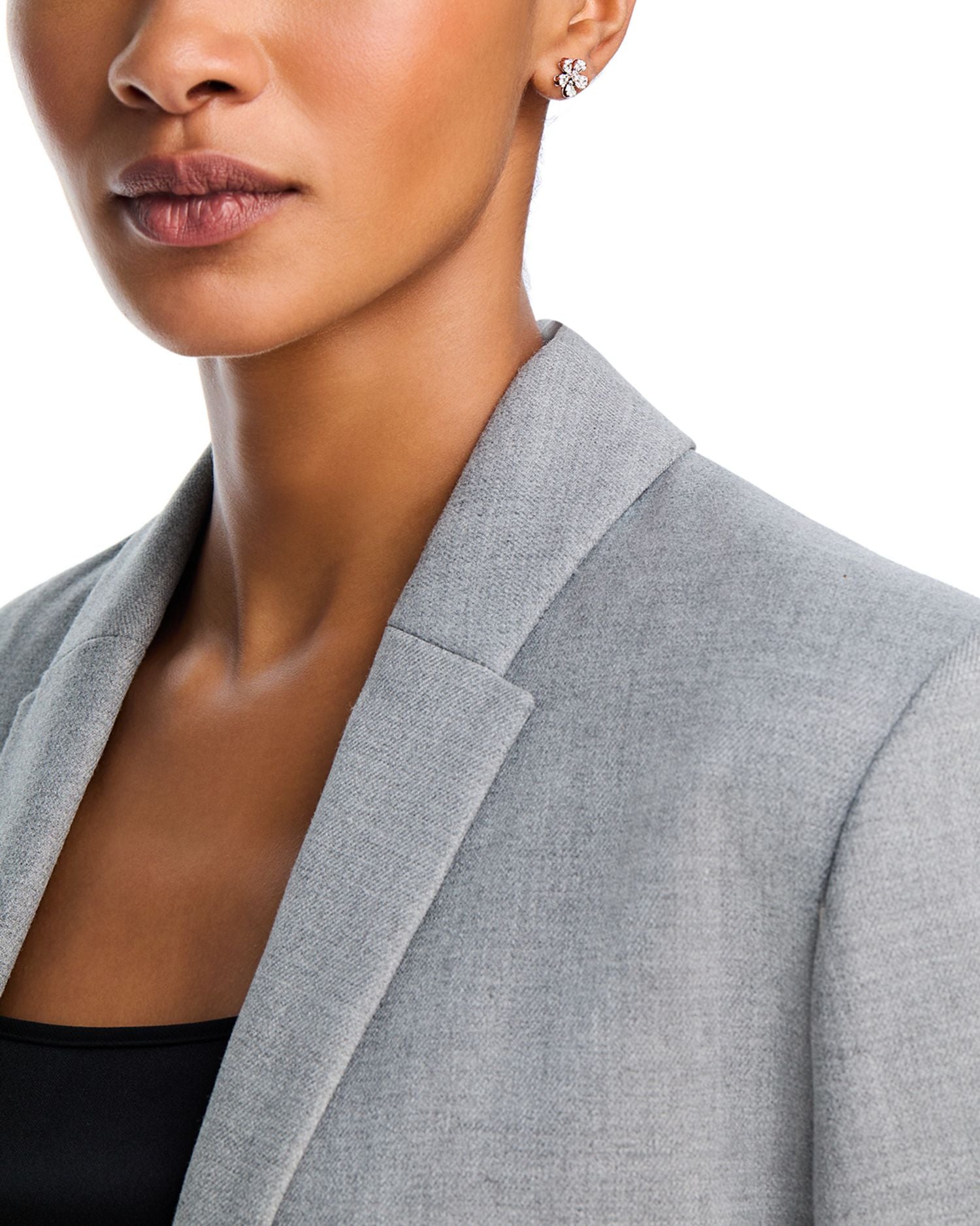 14K White Gold Diamond Flower Stud Earrings, 0.55 ct. t.w.