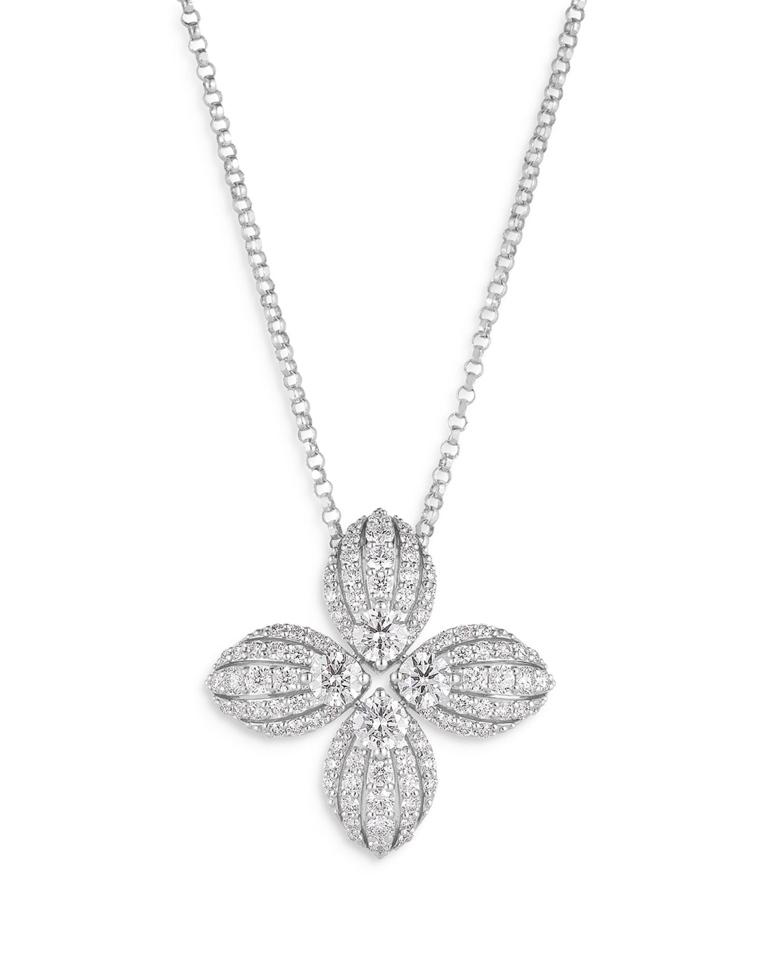 18K White Gold Love in Verona Diamond Necklace, 16' - Exclusive