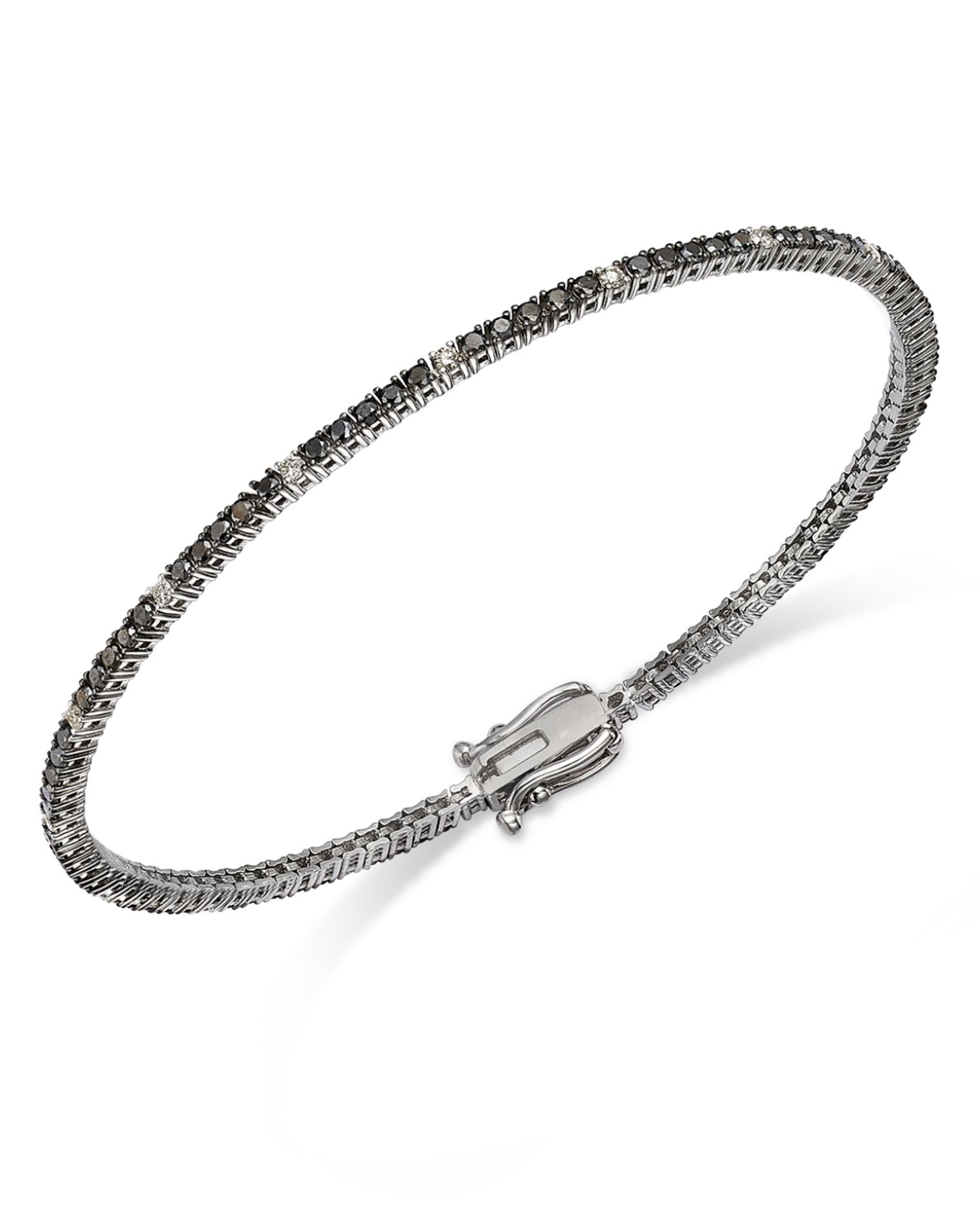 Black & White Diamond Tennis Bracelet in 14K White Gold, 1.50 ct. t.w. - Exclusive