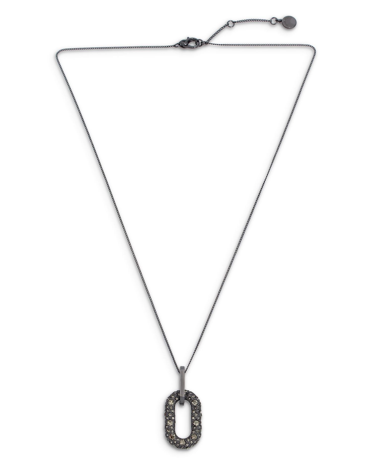 Pavé Link Pendant Necklace, 22'-24'