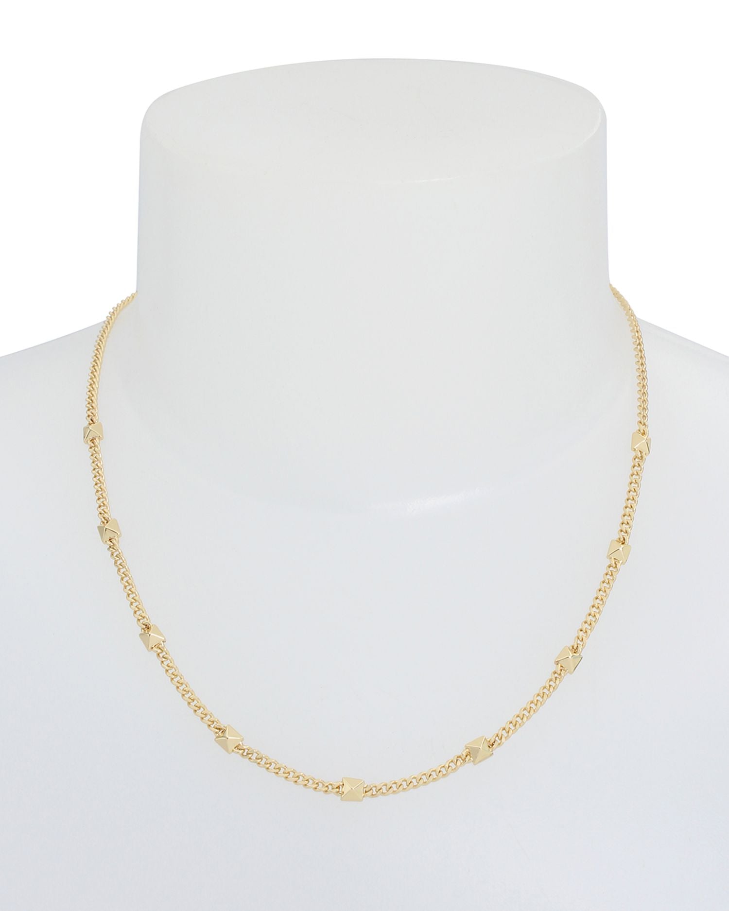 Pyramid Stud Collar Necklace, 18'-20'