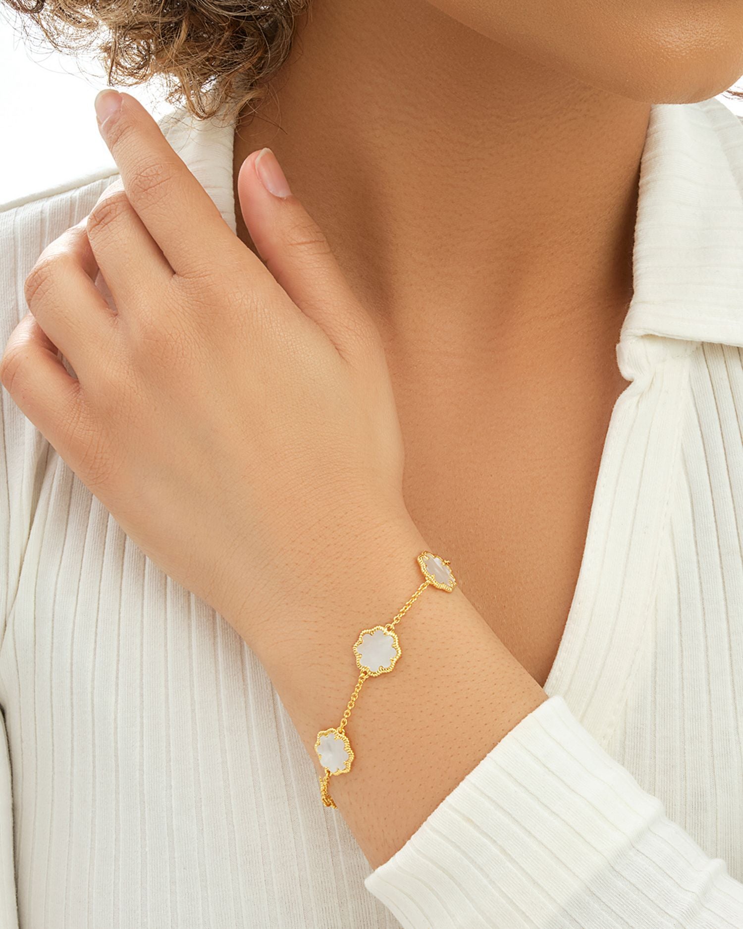 Rose Petal Station Bracelet