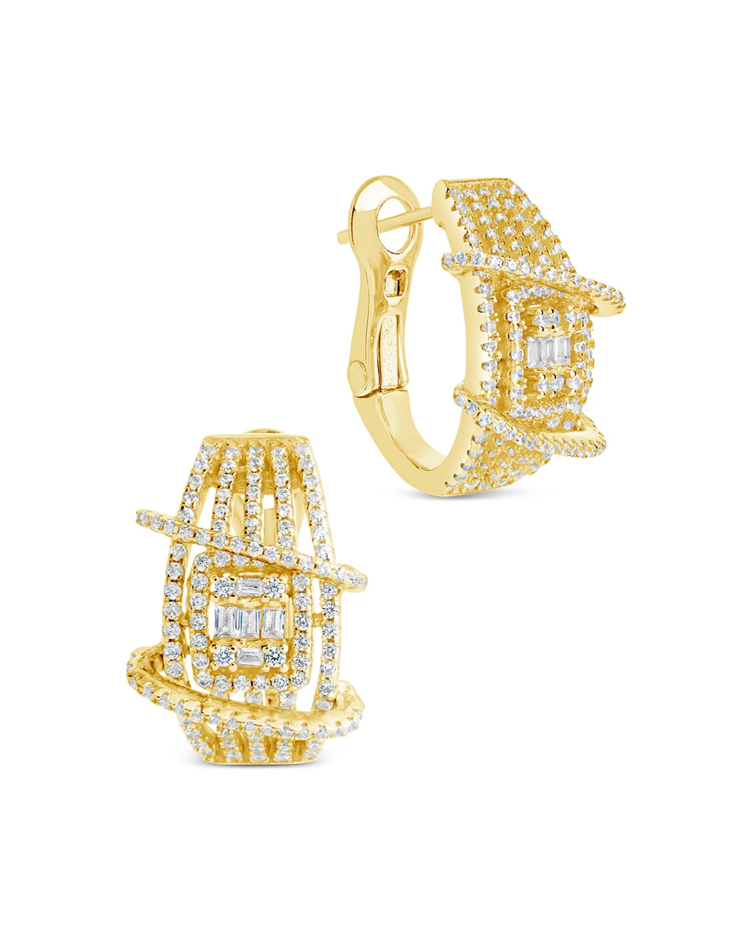 Leigh Multi Row Hoop Earrings