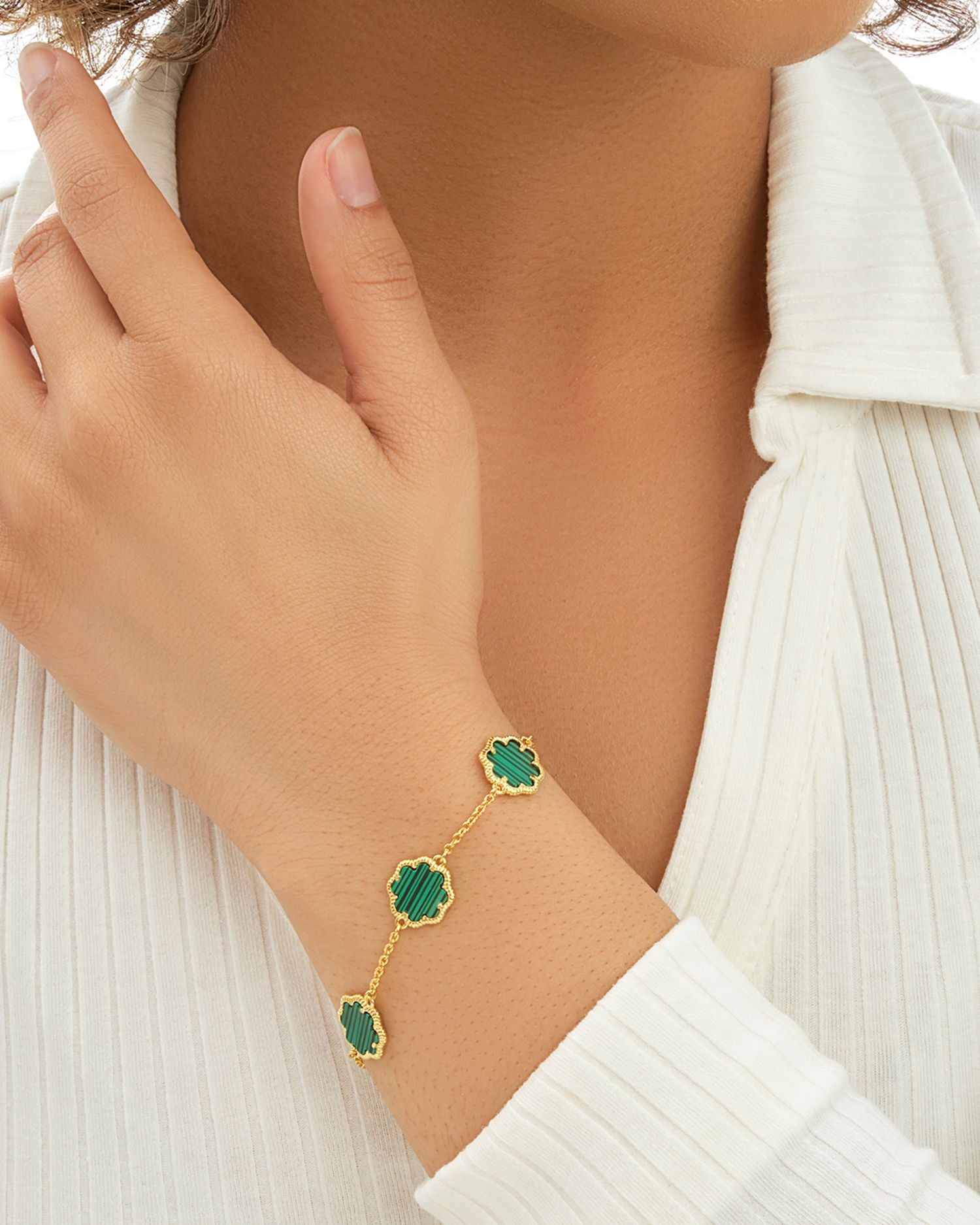 Rose Petal Station Bracelet