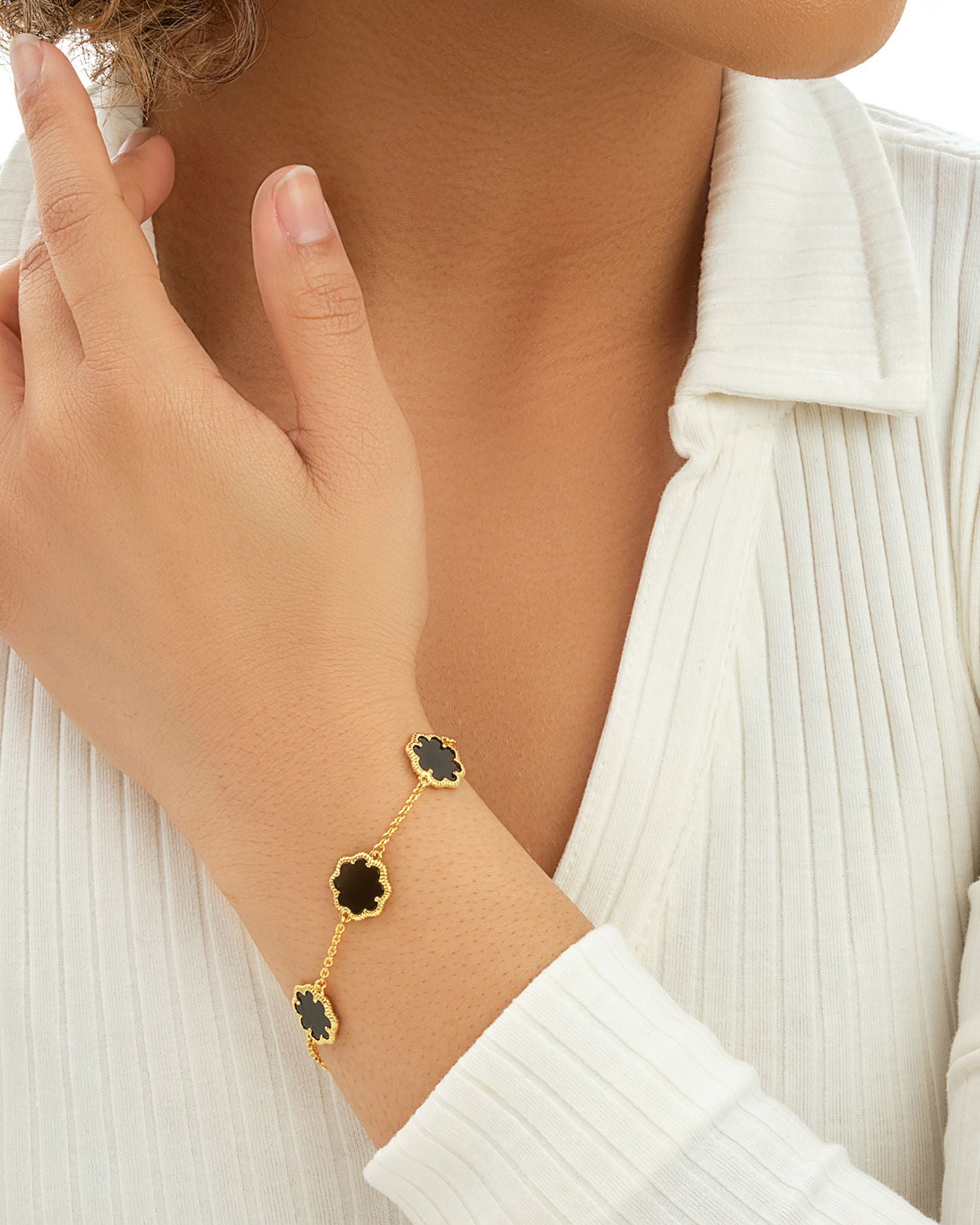 Rose Petal Station Bracelet