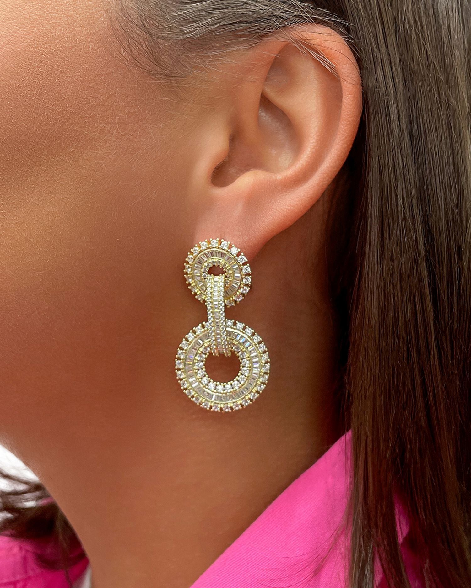 Reese Circle Drop Earrings