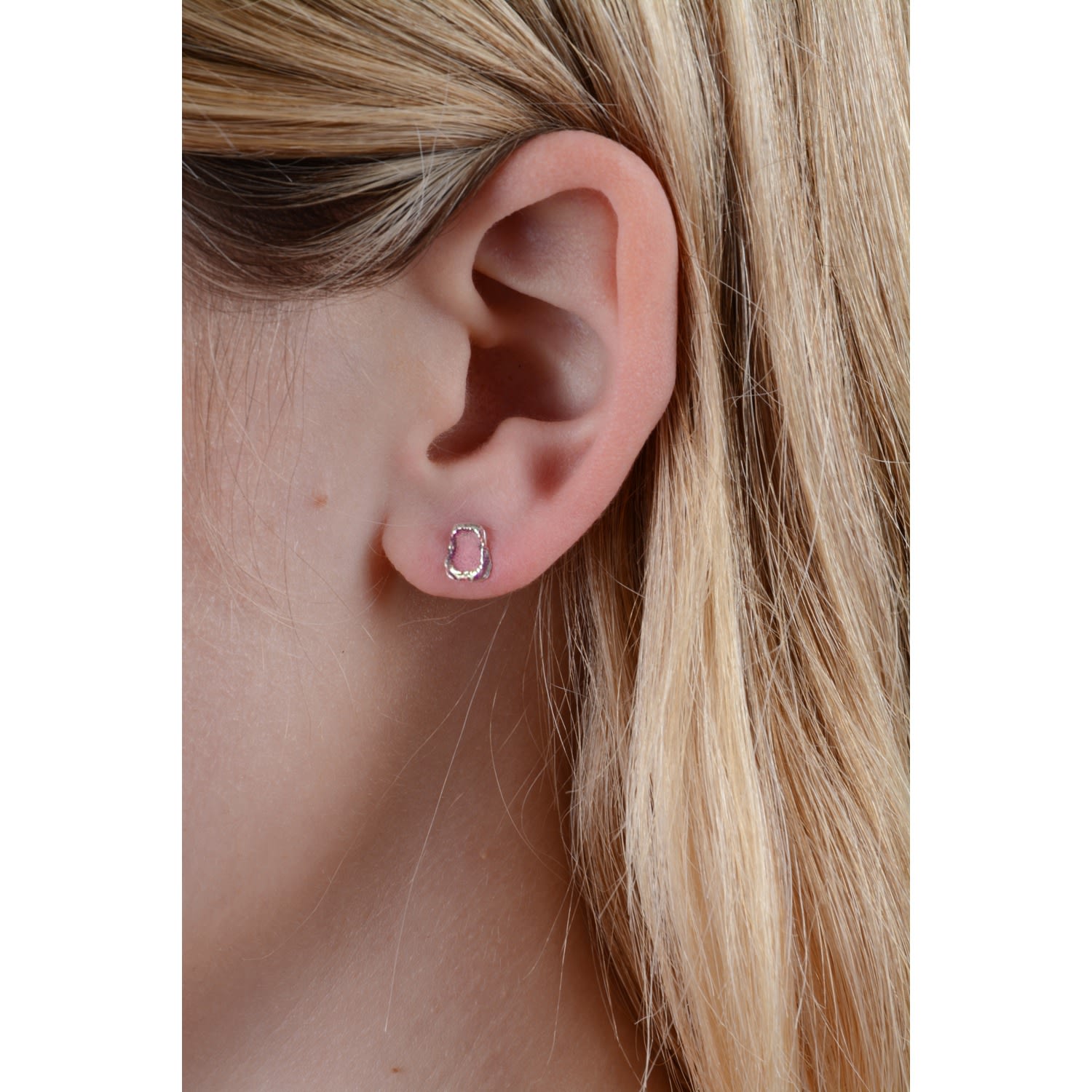 Shark Jawbone Earrings - Silver