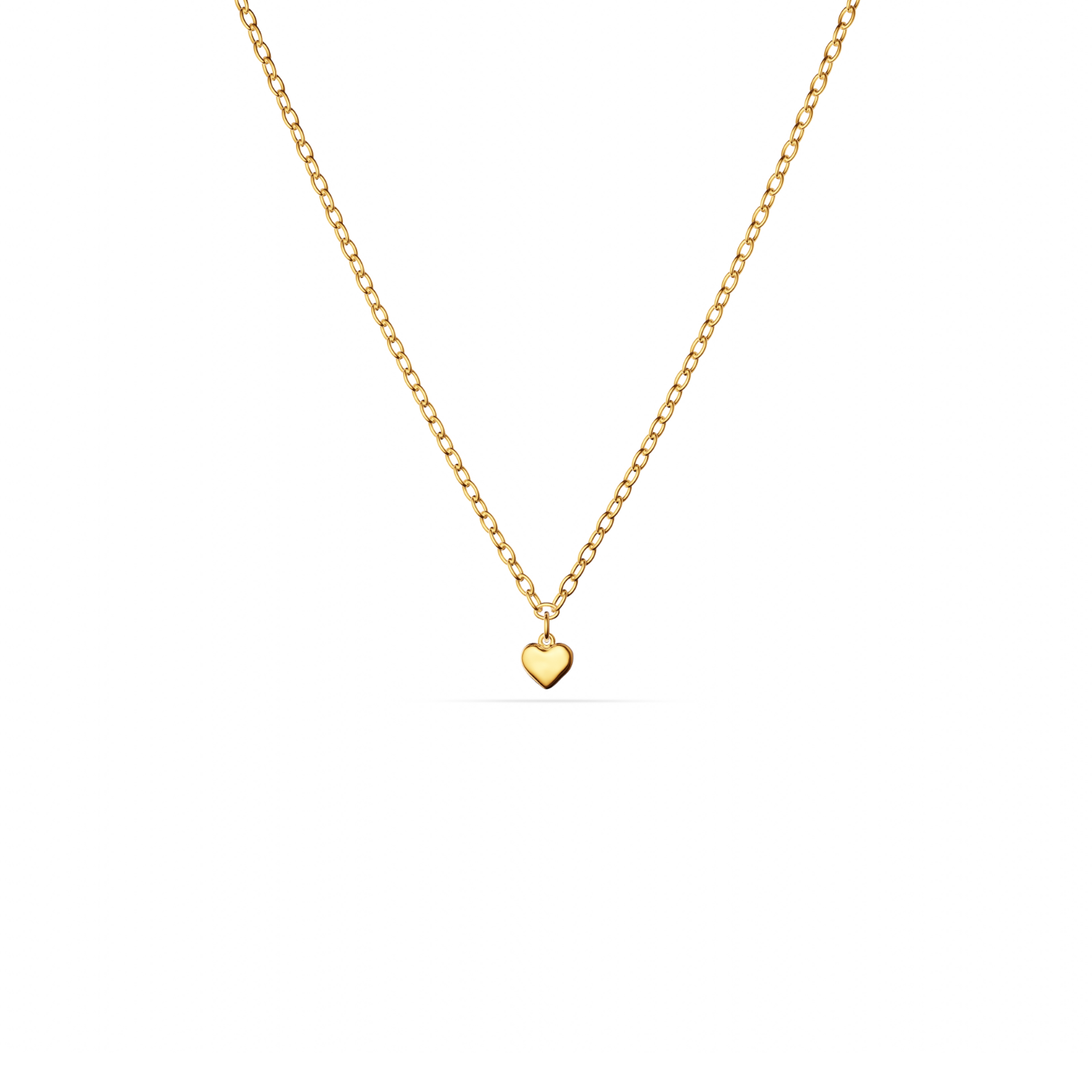 Fine Single Charm Necklace (Gold)