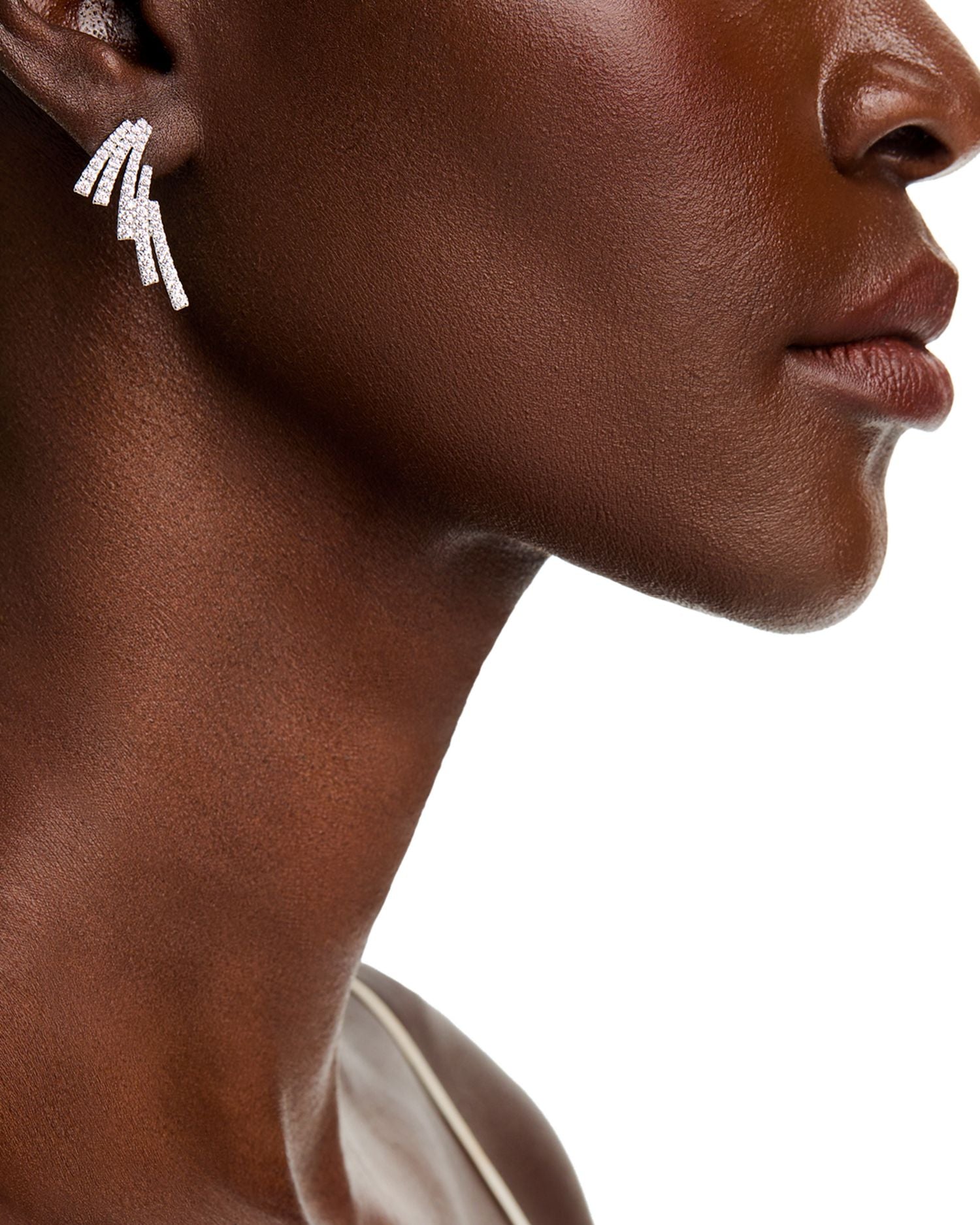 Diamond Cascade Drop Earrings in 14K White Gold, 1.75 ct. t.w.