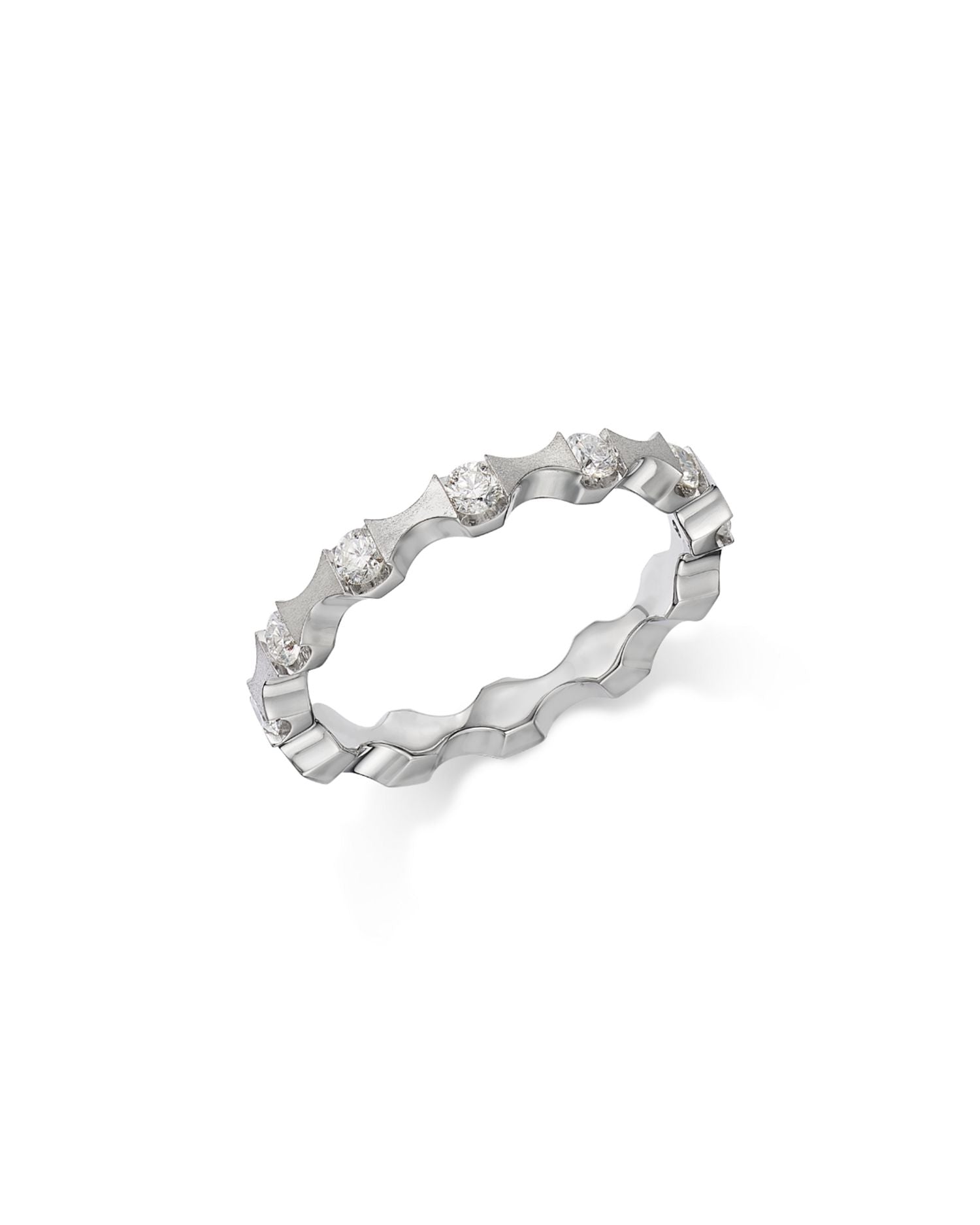 Fine Collection Diamond Wavy Ring in 14K White Gold, 0.36 ct. t.w. - Exclusive