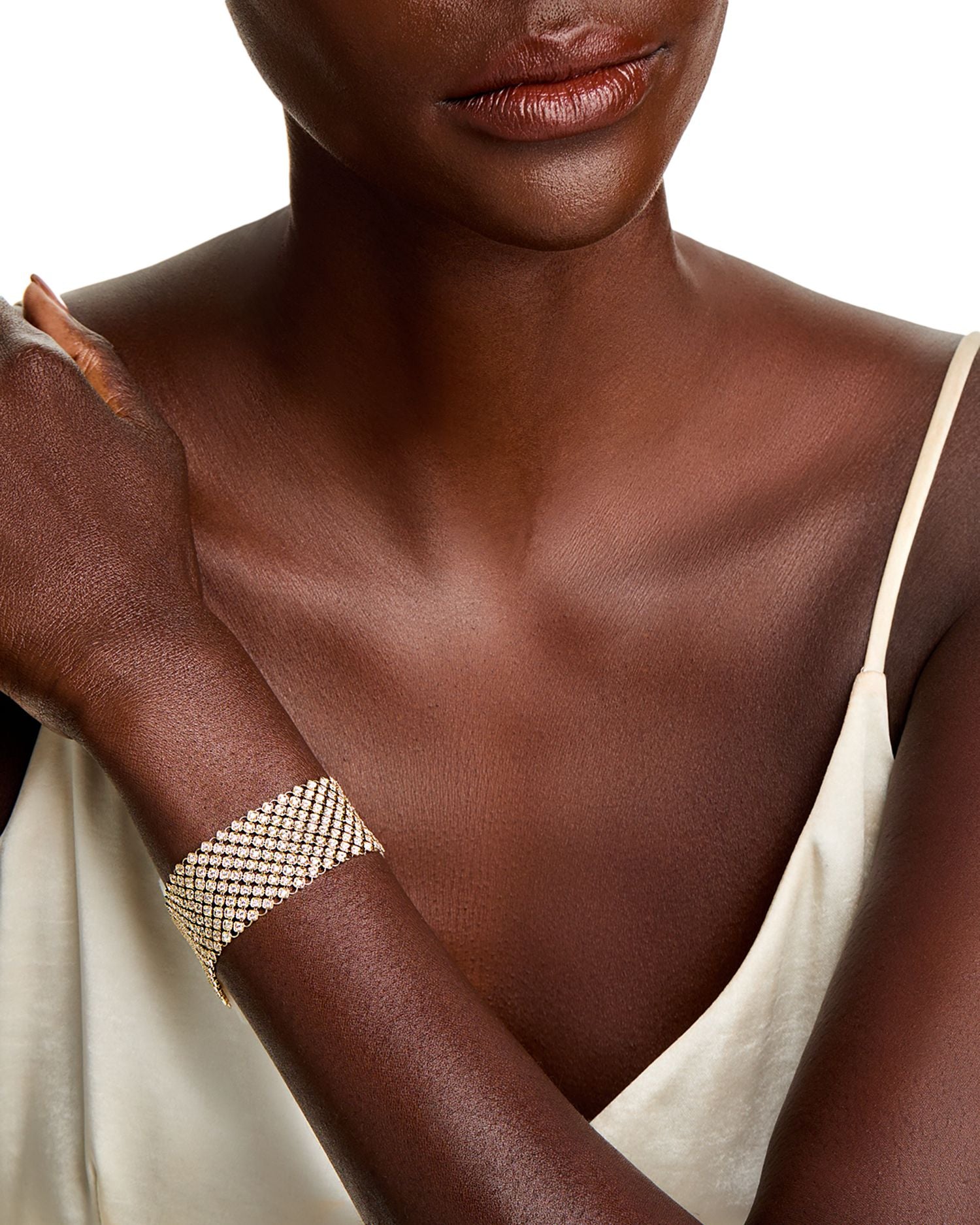 Diamond Pavé Wide Link Bracelet in 14K Yellow Gold, 7.00 ct. t.w.