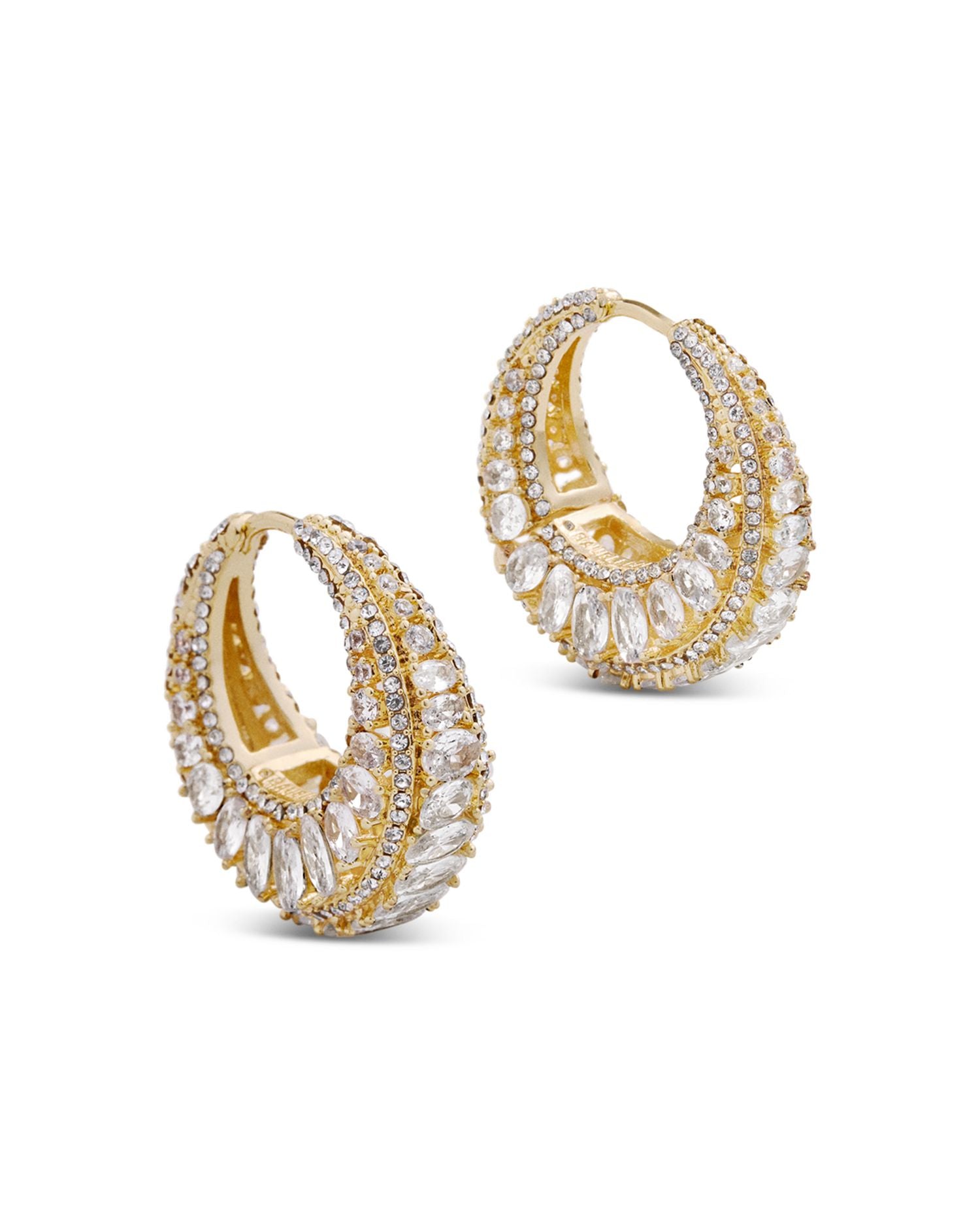 Lillian Crystal Hoop Earrings