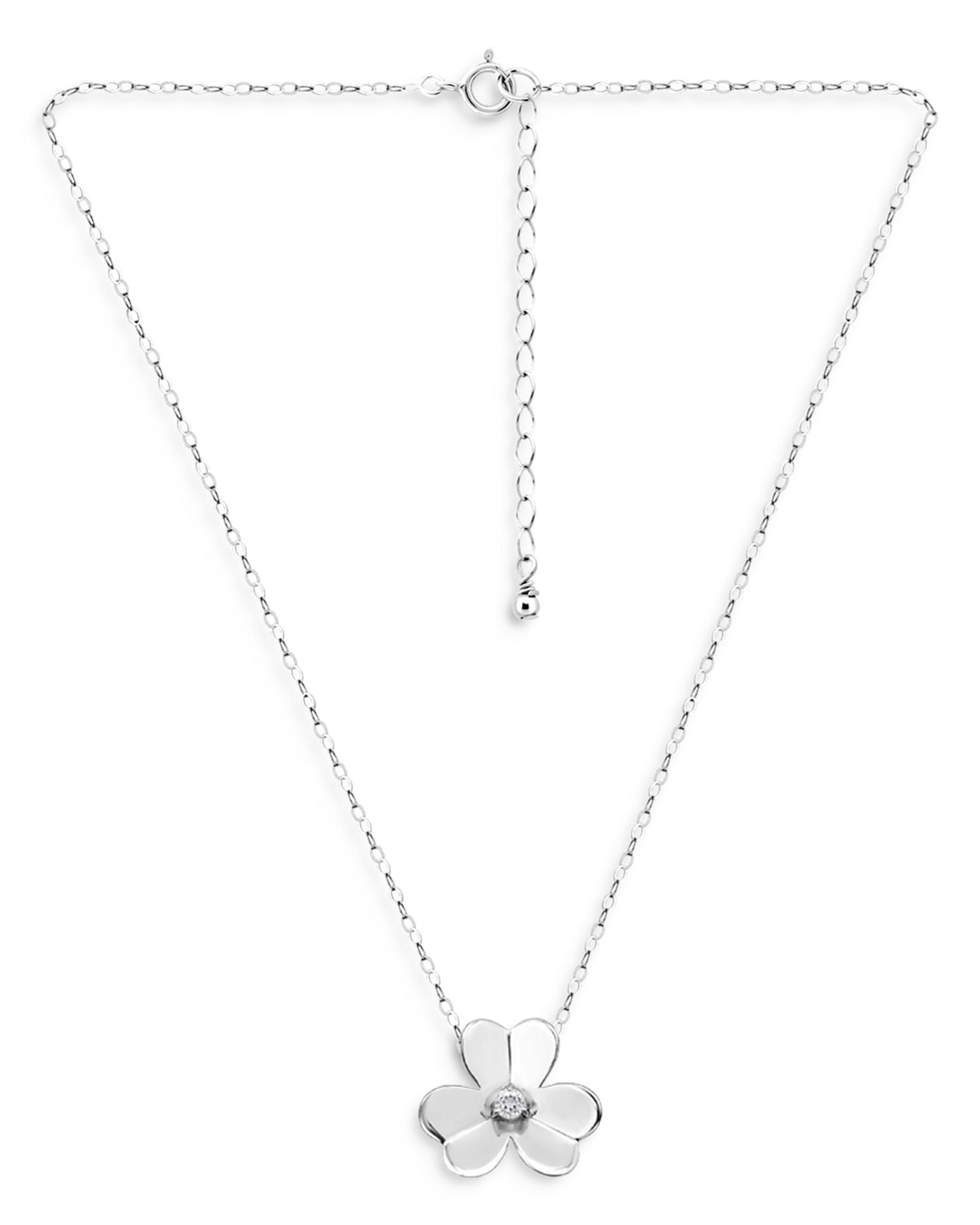 Flower Pendant Necklace, 16' - Exclusive